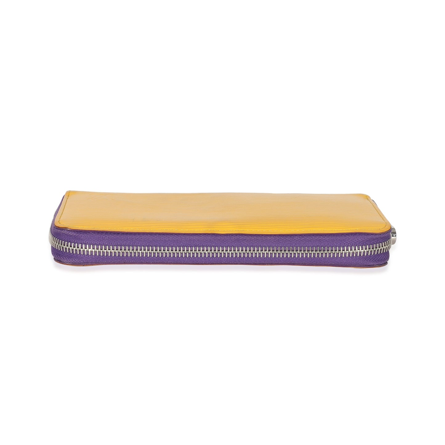 Louis Vuitton Louis Vuitton Purple Yellow Epi Zippy Wallet