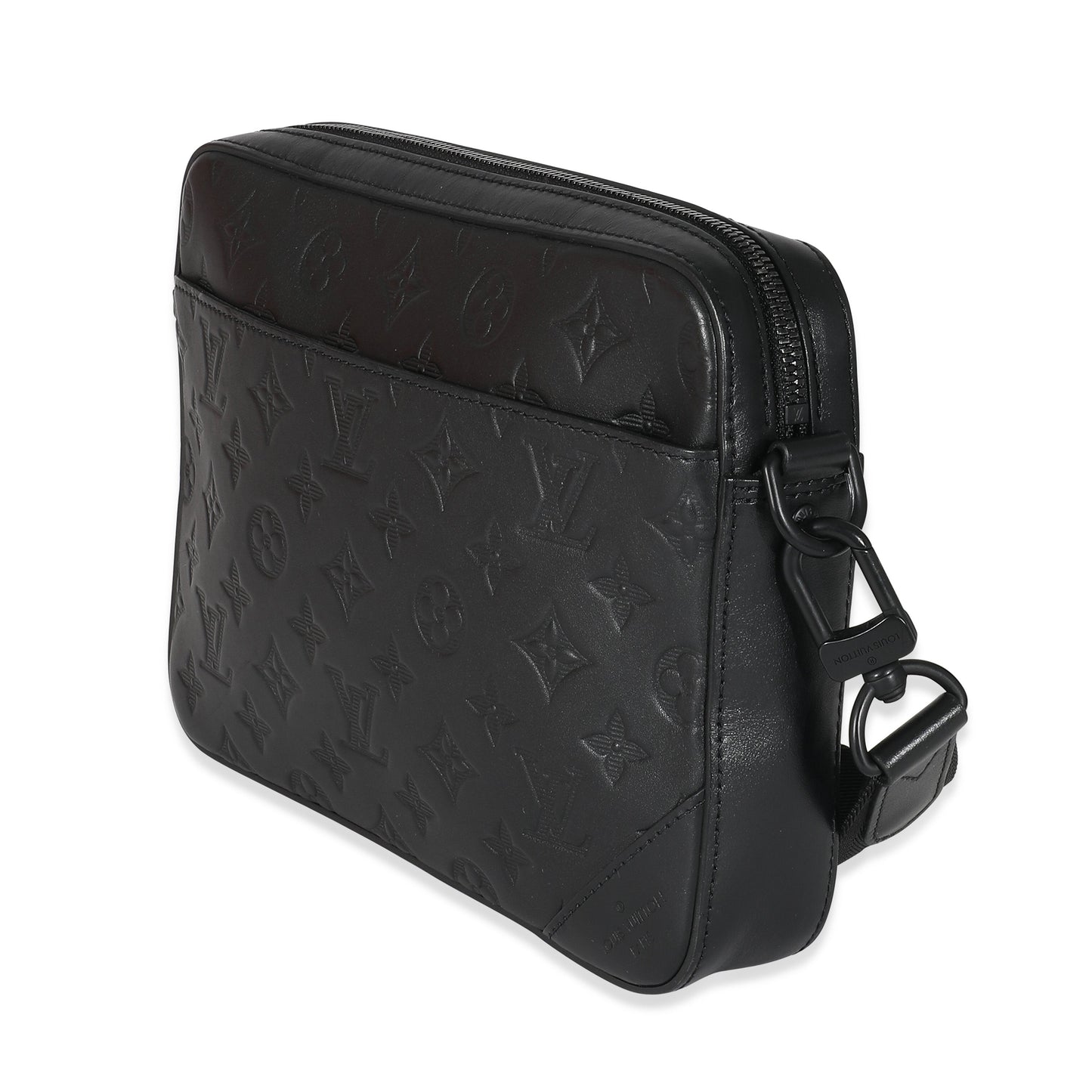 Louis Vuitton Louis Vuitton Black Monogram Shadow Leather Duo Messenger Bag