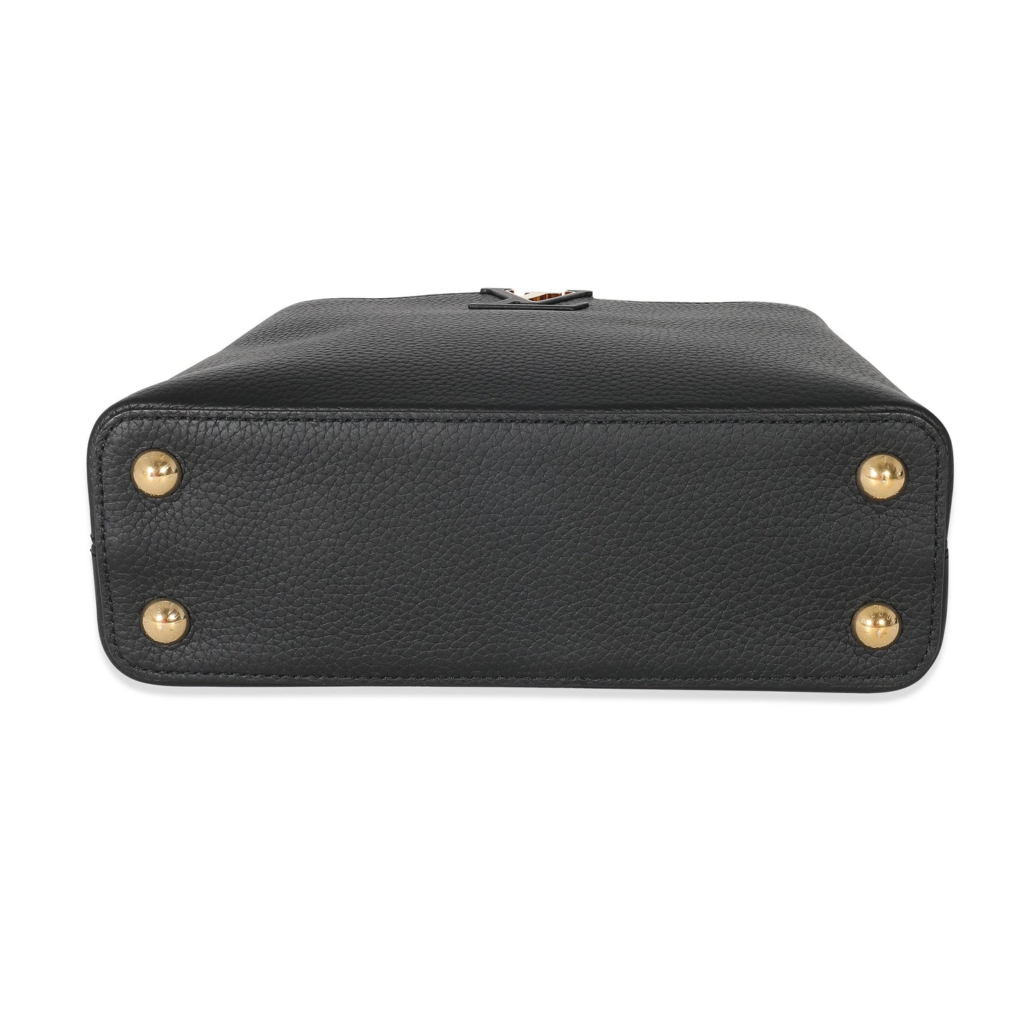 Louis Vuitton Louis Vuitton Black Taurillon Capucines BB