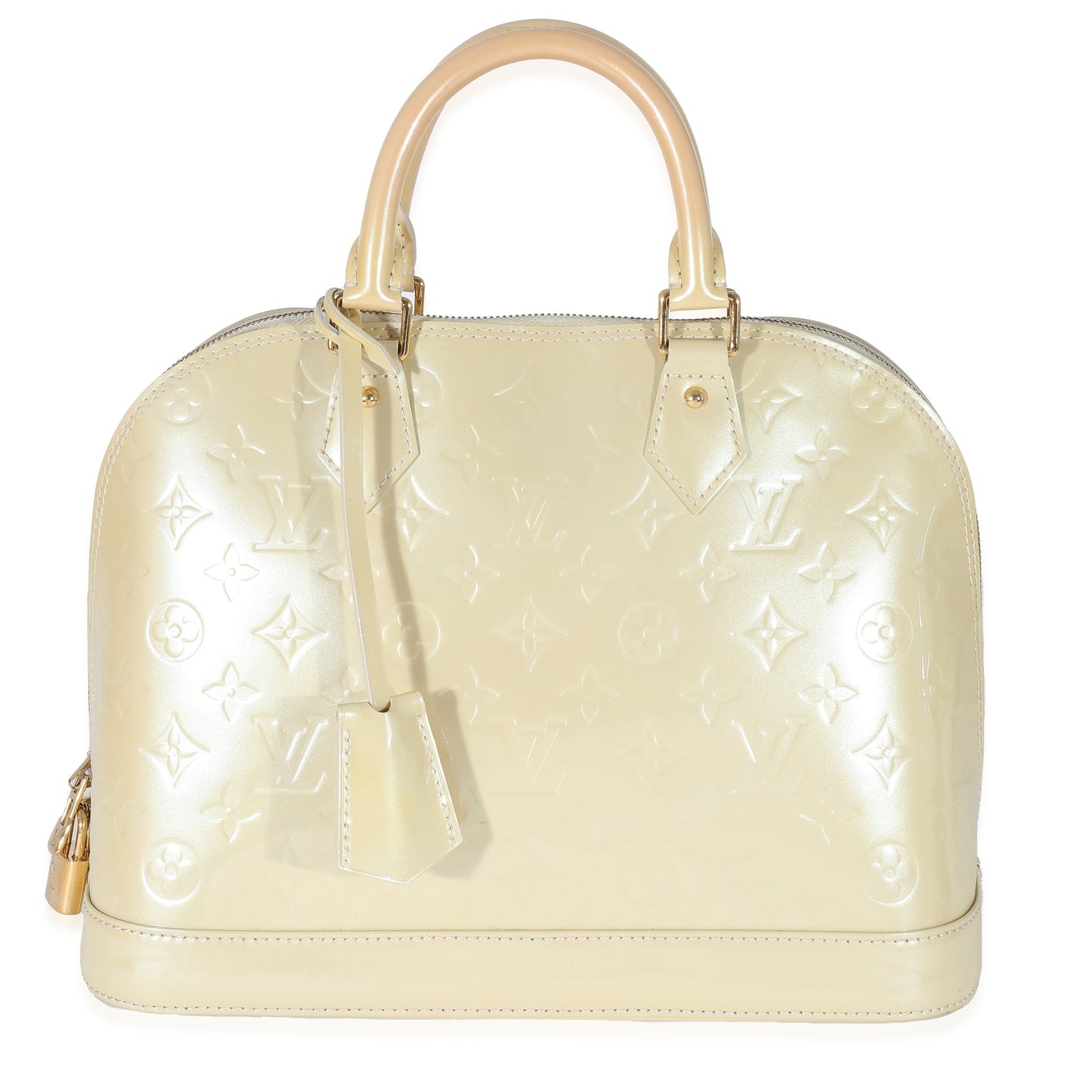 Louis Vuitton Louis Vuitton Blanc Corail Monogram Vernis Alma PM