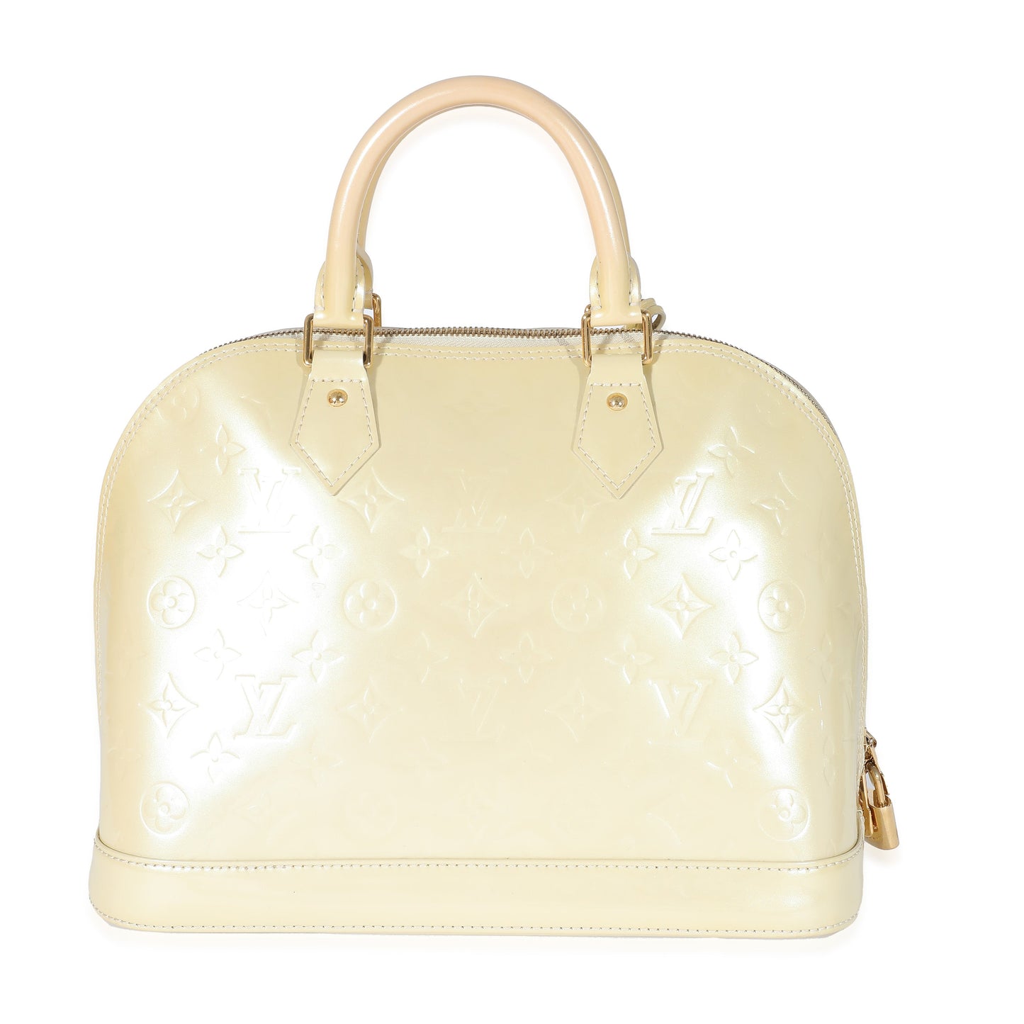 Louis Vuitton Louis Vuitton Blanc Corail Monogram Vernis Alma PM