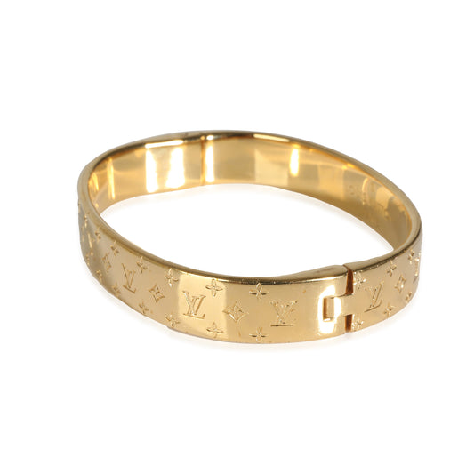 Louis Vuitton Nanogram Cuff inGold Plated