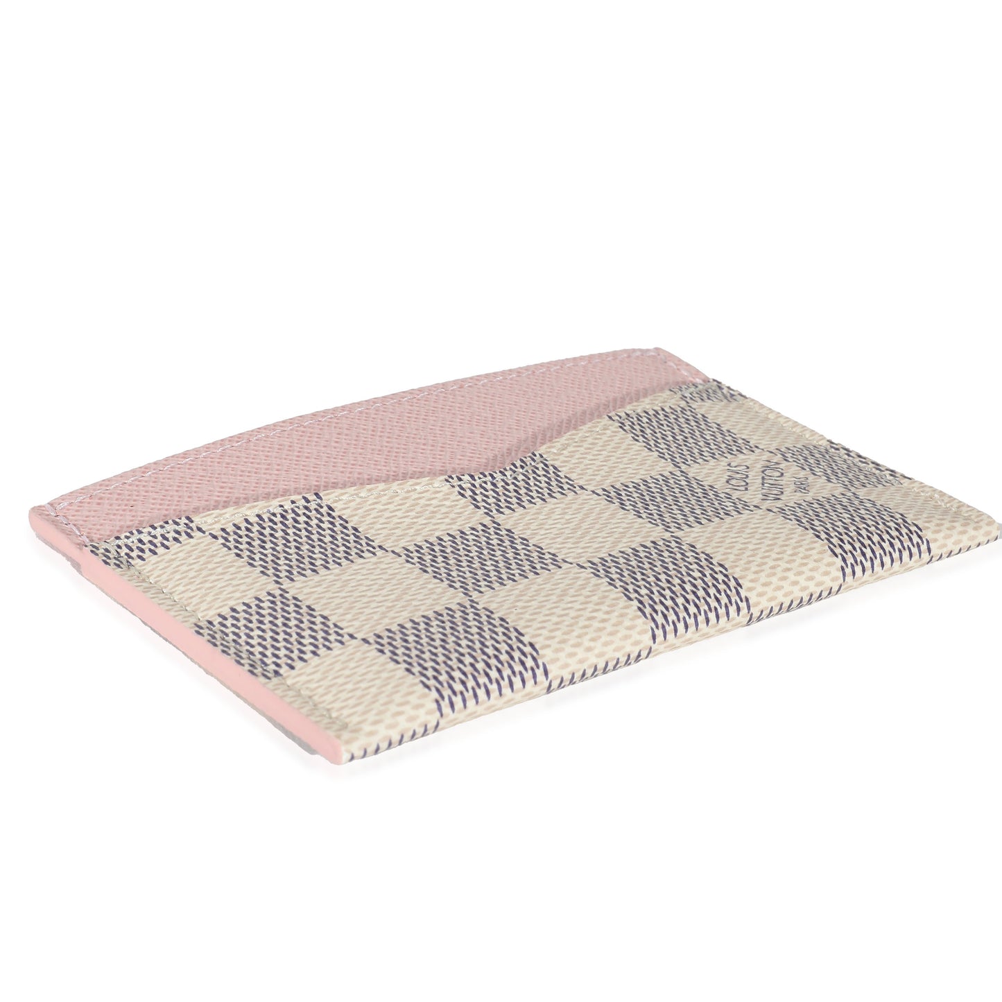 Louis Vuitton Louis Vuitton Rose Ballerine Damier Azur Canvas Daily Card Holder