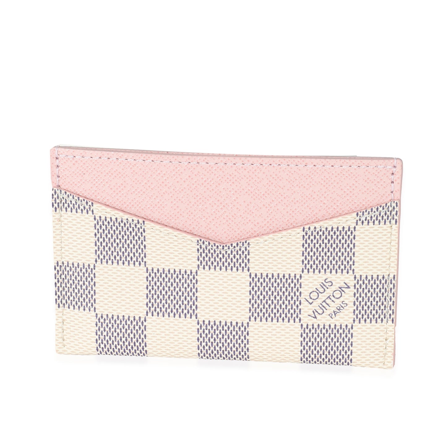 Louis Vuitton Louis Vuitton Rose Ballerine Damier Azur Canvas Daily Card Holder