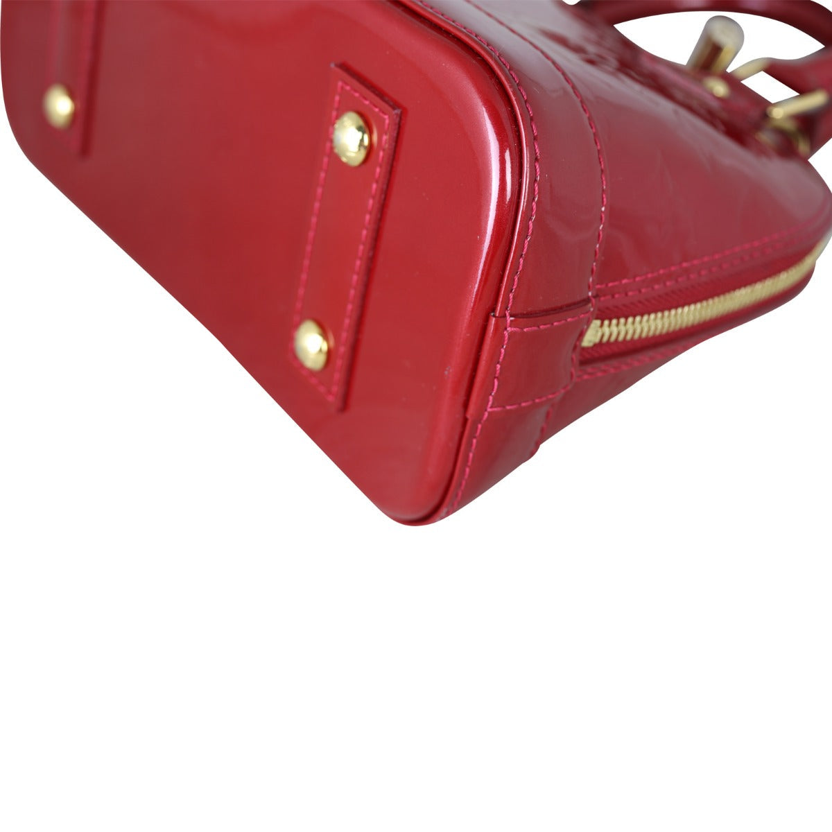 Louis Vuitton Alma BB Monogram Vernis | Red GHW