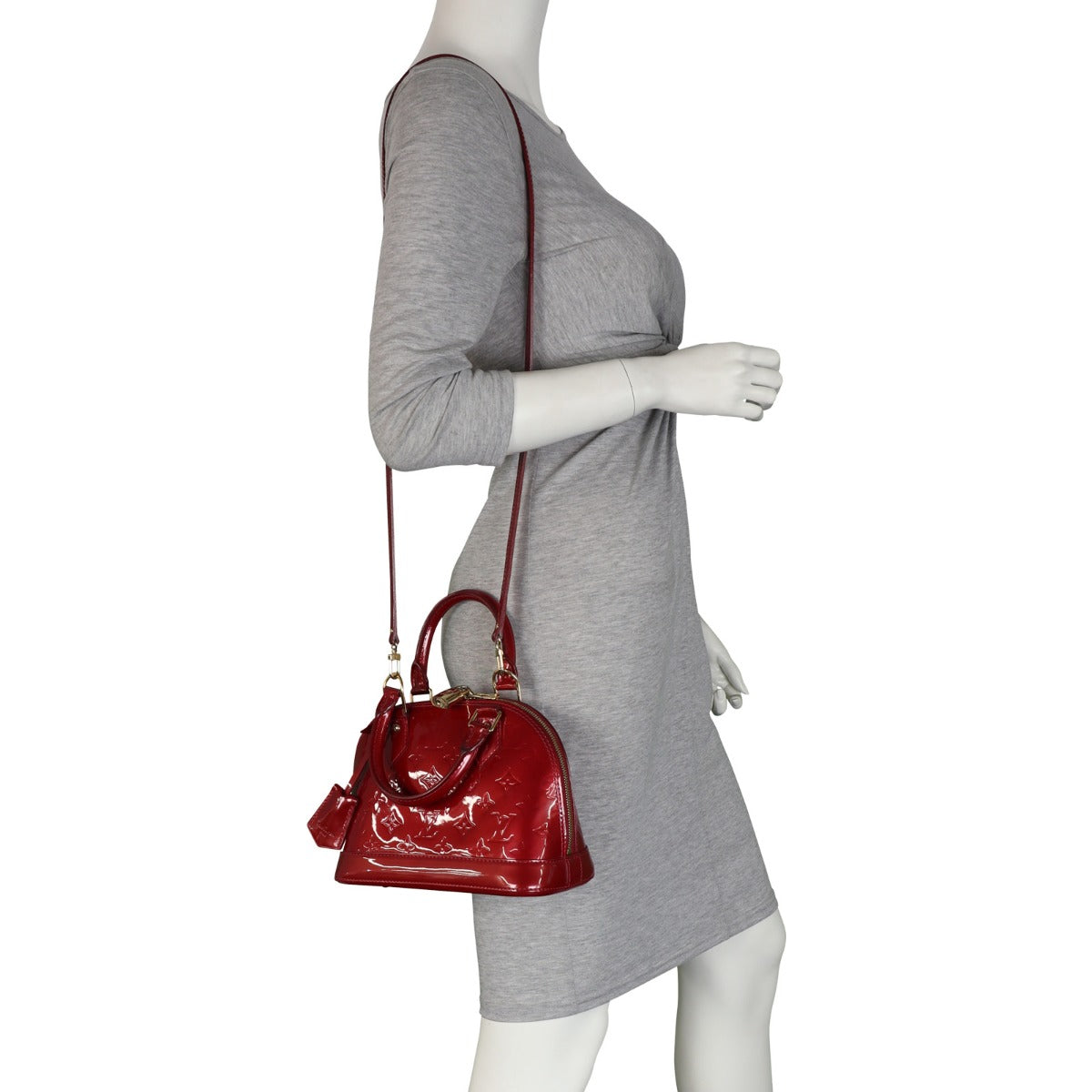 Louis Vuitton Alma BB Monogram Vernis | Red GHW