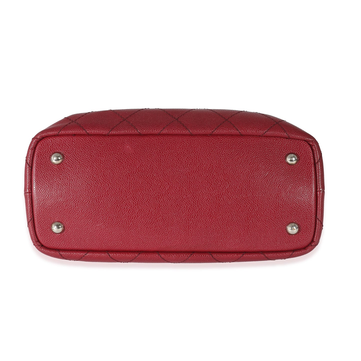 Chanel Burgundy Quilted Caviar Fever Tote