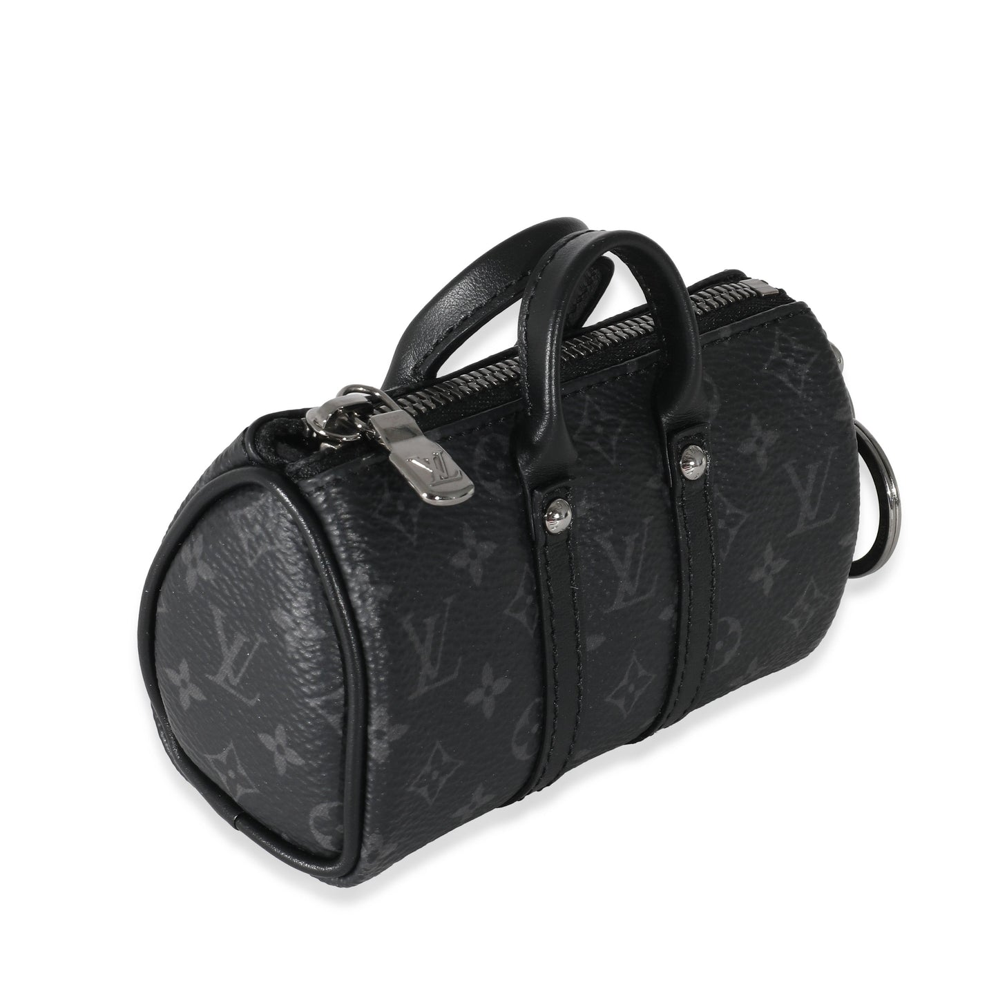 Louis Vuitton Louis Vuitton Monogram Eclipse Canvas Mini Keepall Bag Charm & Key Holder