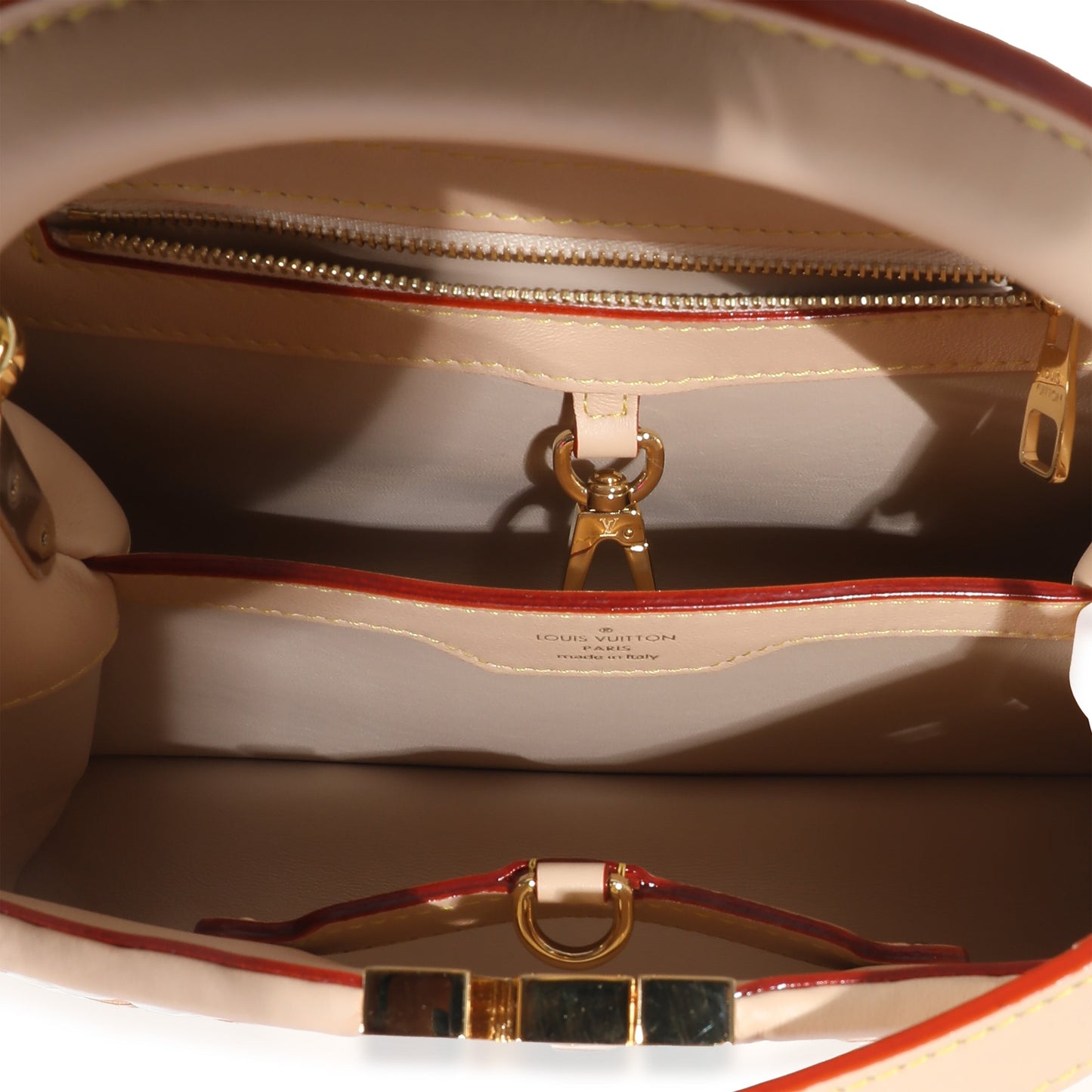 Louis Vuitton White Monogram Wicker Woven LV Heavenly Capucines BB