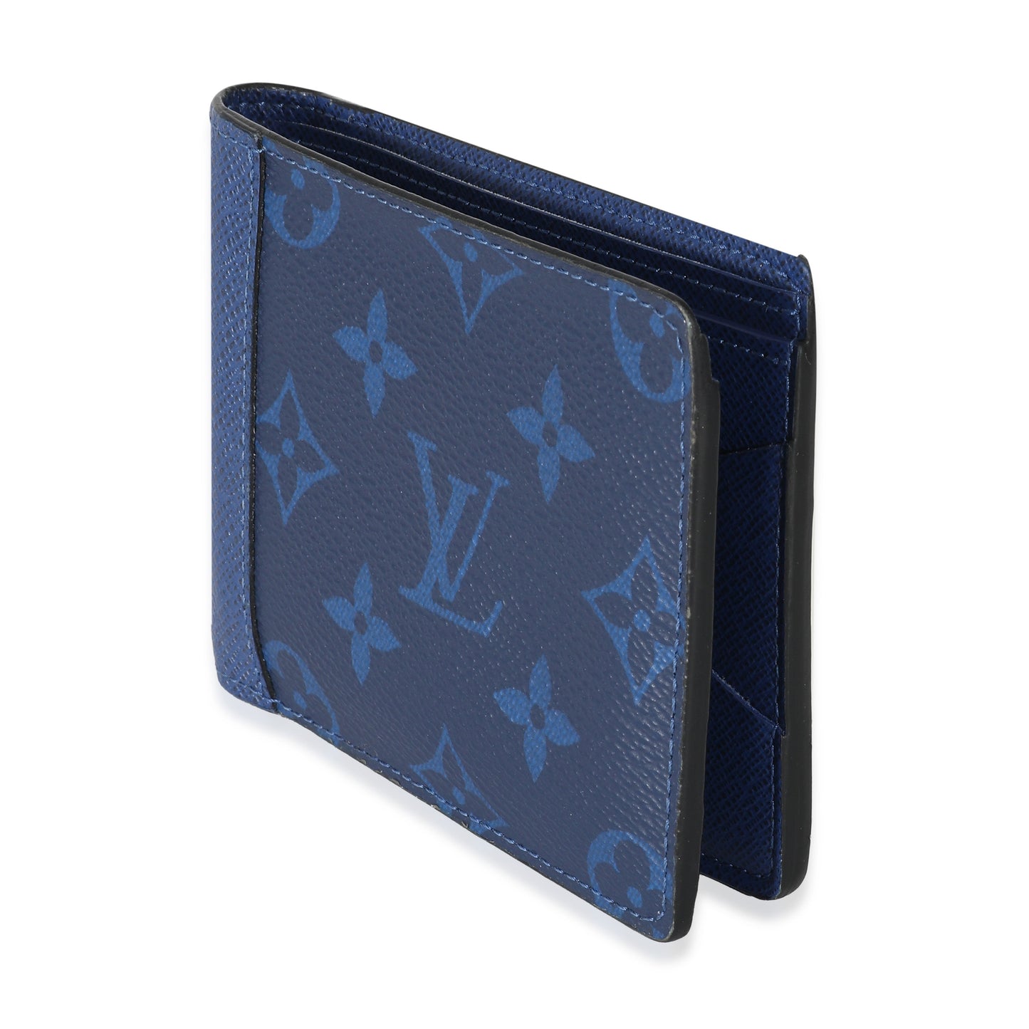 Louis Vuitton Louis Vuitton Blue Taiga Monogram Cobalt Canvas Taigarama Multiple Wallet