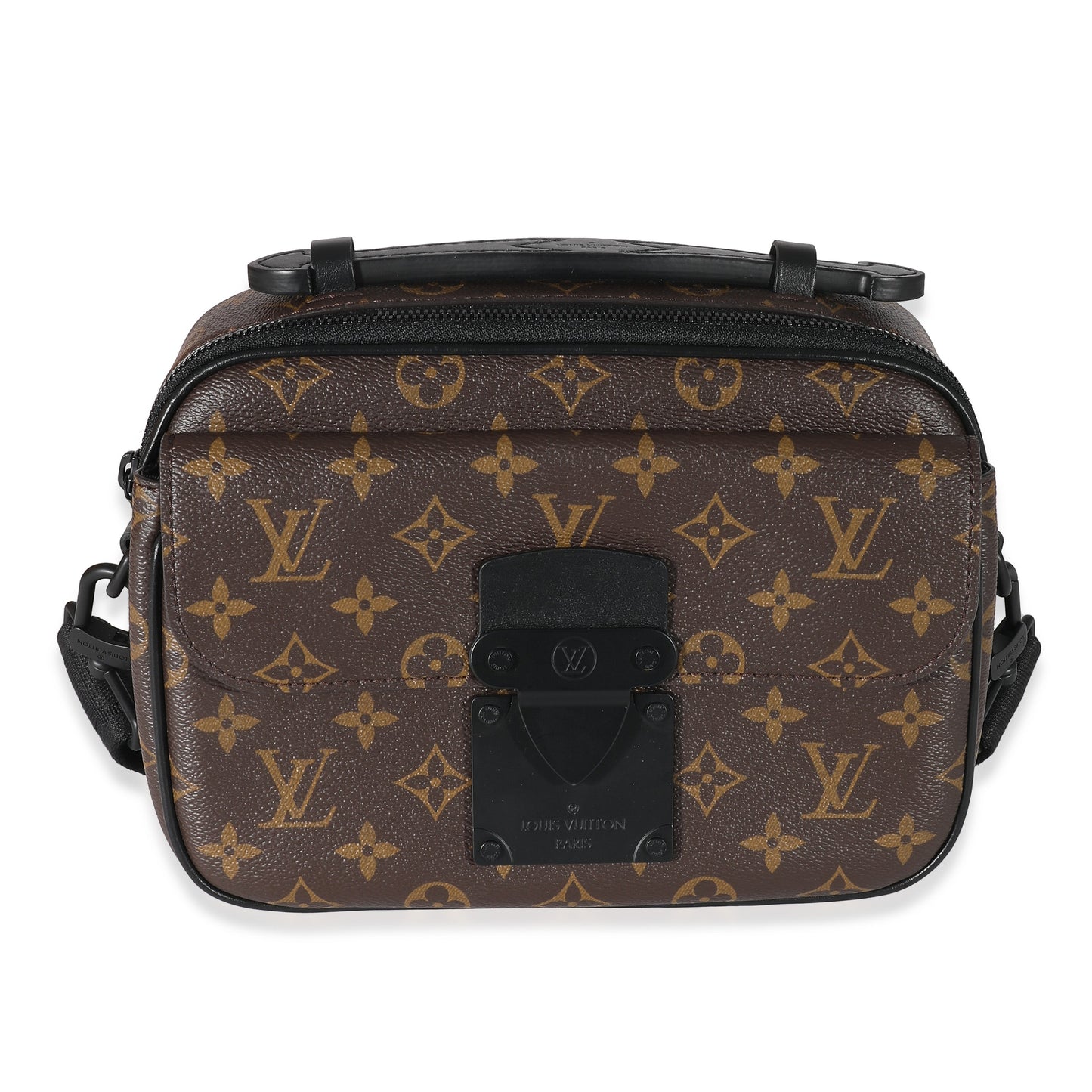 Louis Vuitton Monogram Macassar S Lock Messenger