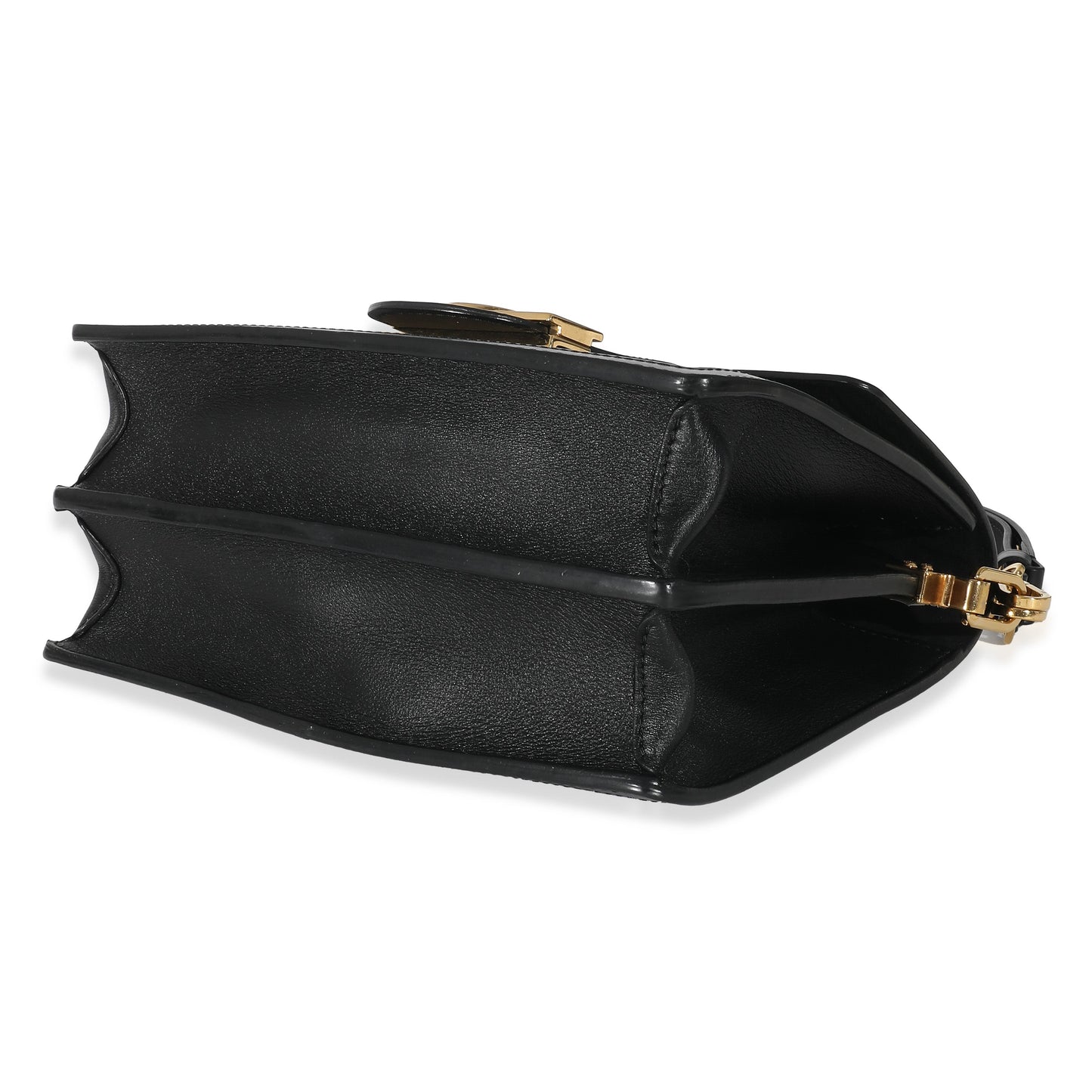 Louis Vuitton Louis Vuitton Black Smooth Leather Dauphine MM