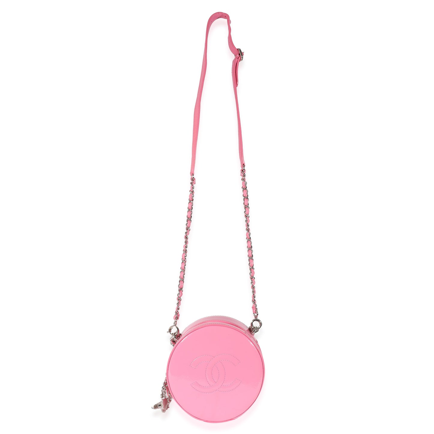 Chanel Pink Glazed Calfskin Round As Earth Bag