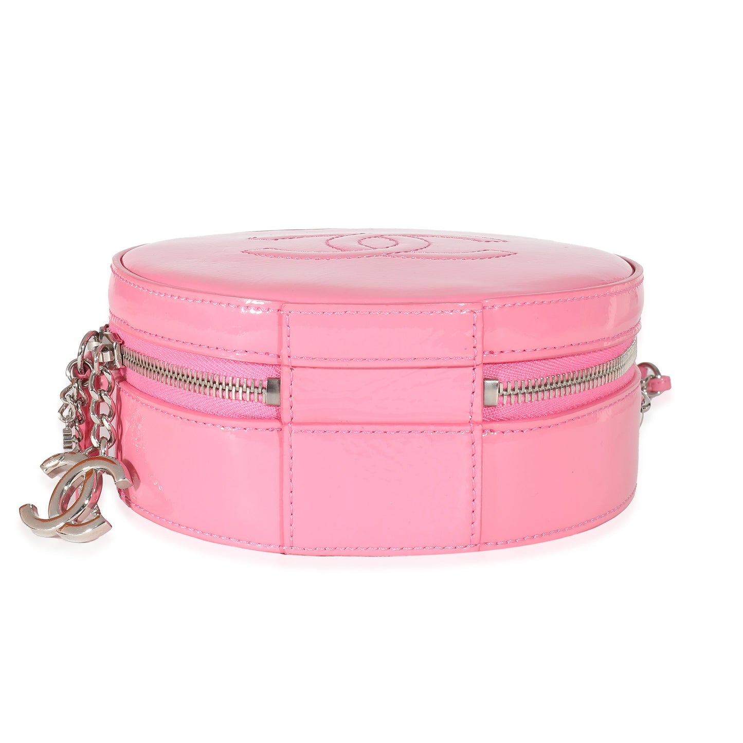Chanel Pink Glazed Calfskin Round As Earth Bag