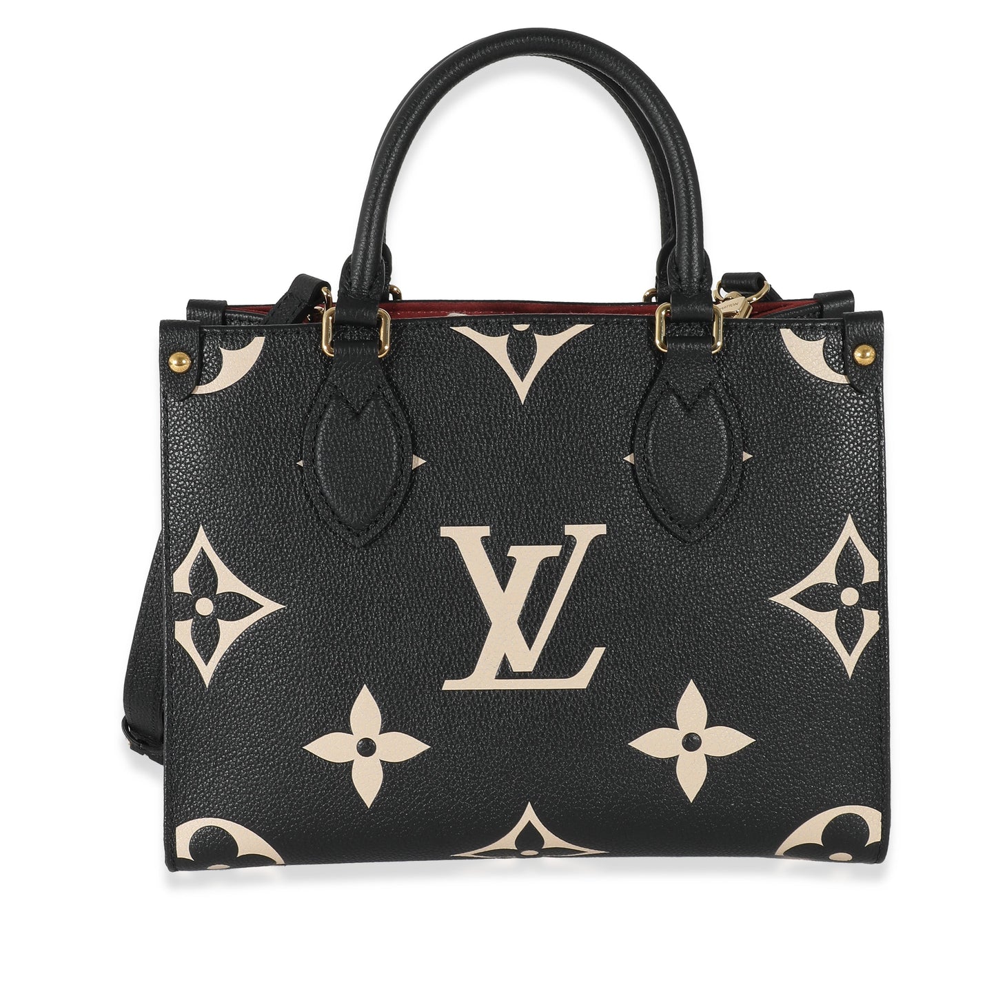 Louis Vuitton Louis Vuitton Black & Beige Bicolor Monogram Empreinte Onthego PM