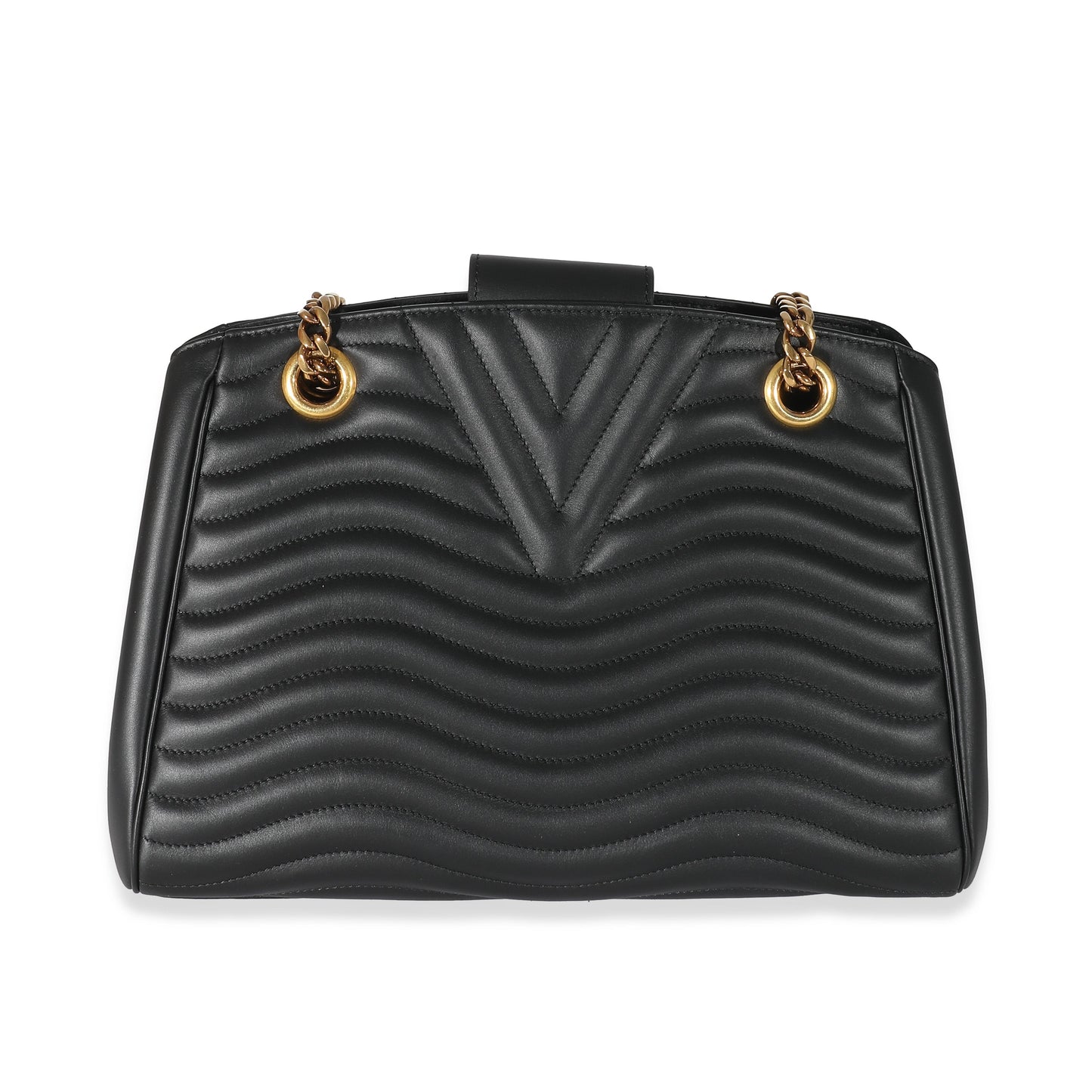 Louis Vuitton Louis Vuitton Black Calfskin New Wave Chain Tote