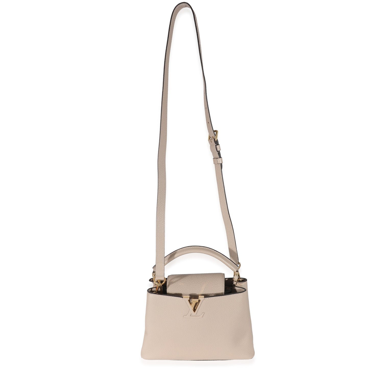 Louis Vuitton Louis Vuitton Grey Taurillon Capucines BB