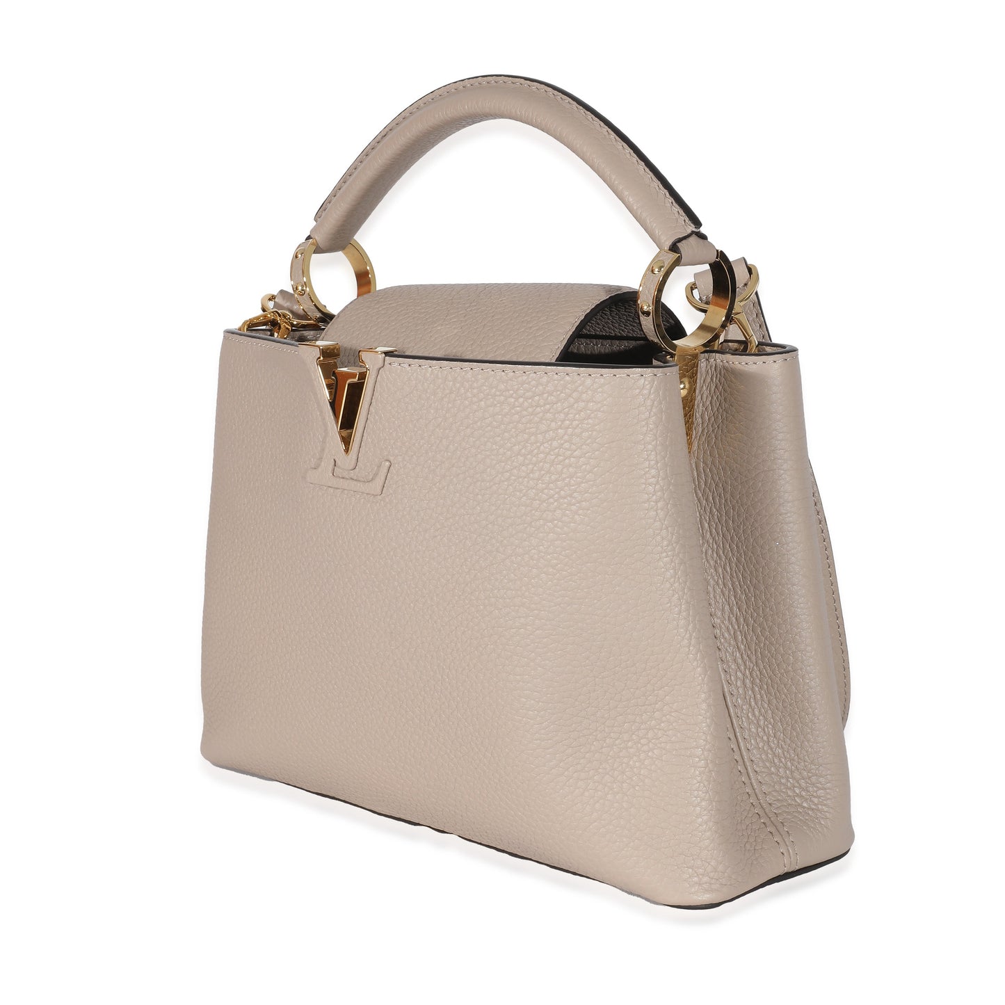 Louis Vuitton Louis Vuitton Grey Taurillon Capucines BB