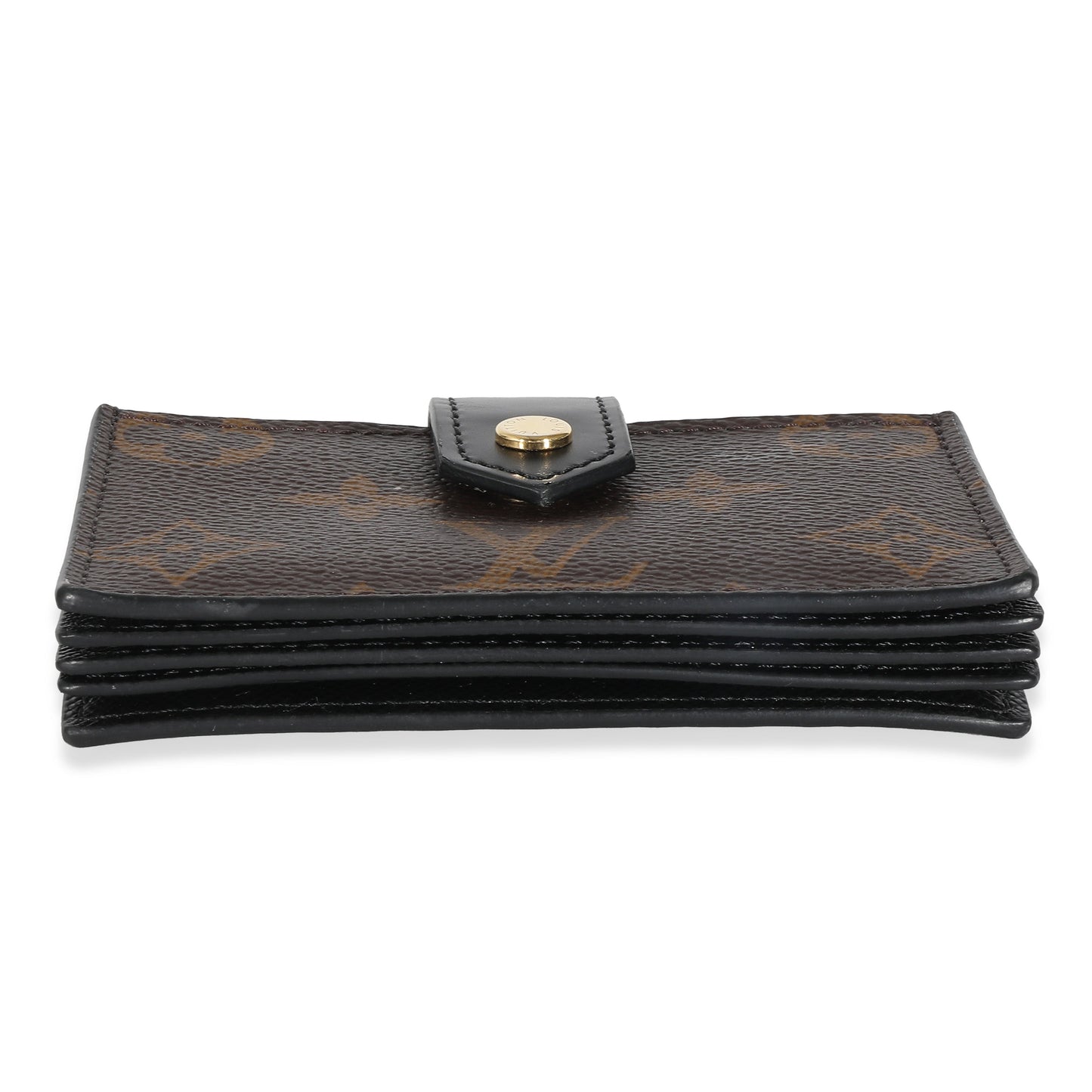 Louis Vuitton Louis Vuitton Black Monogram Canvas Gusseted Card Holder