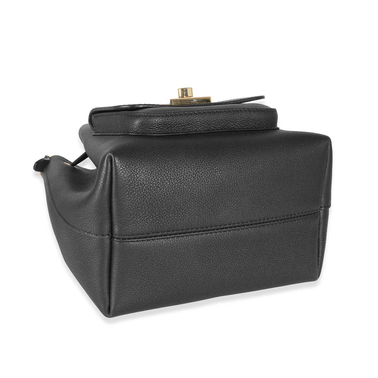 Louis Vuitton Louis Vuitton Black Calfskin Lockme Bucket MM