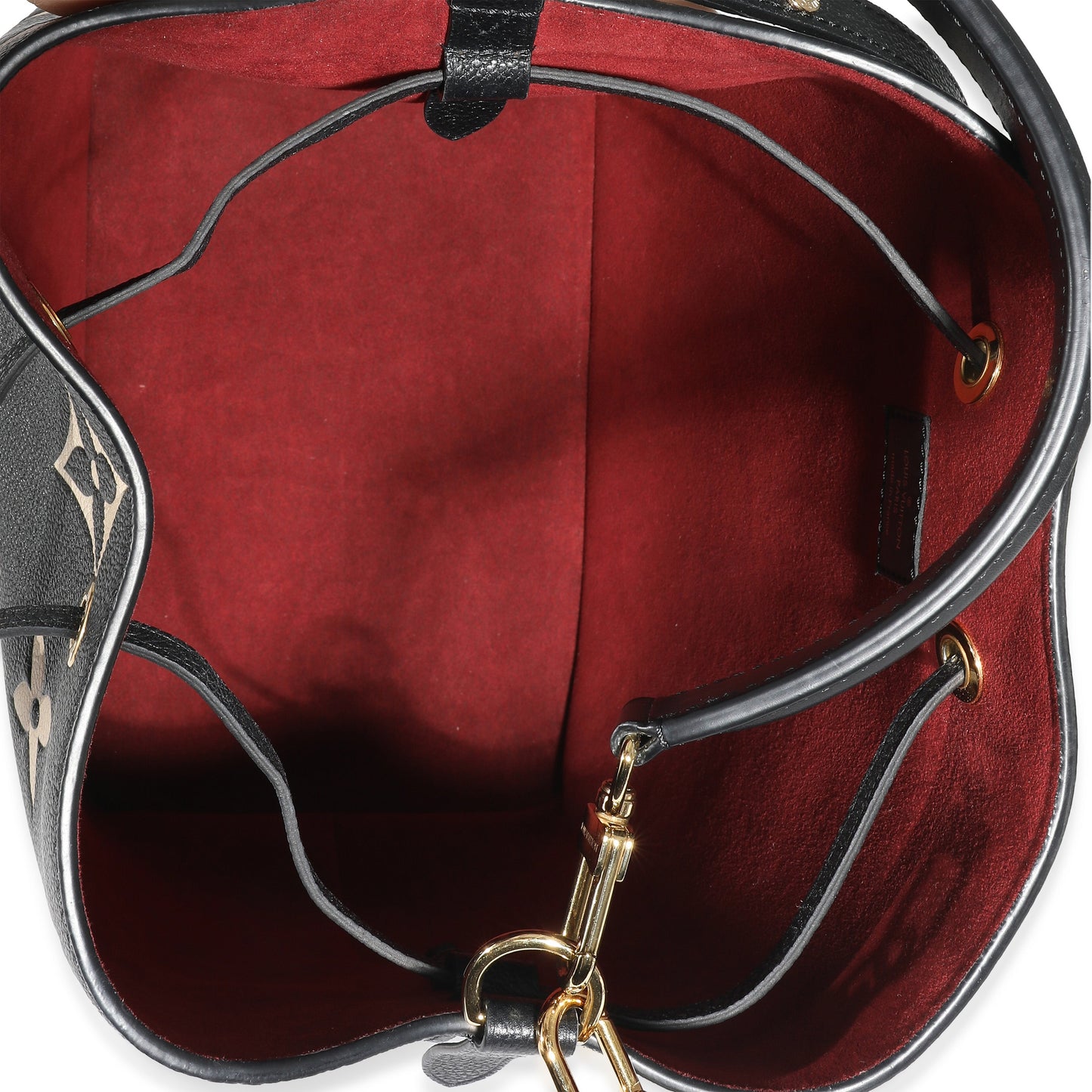 Louis Vuitton Louis Vuitton Black Beige Giant Monogram Empreinte NeoNoe MM