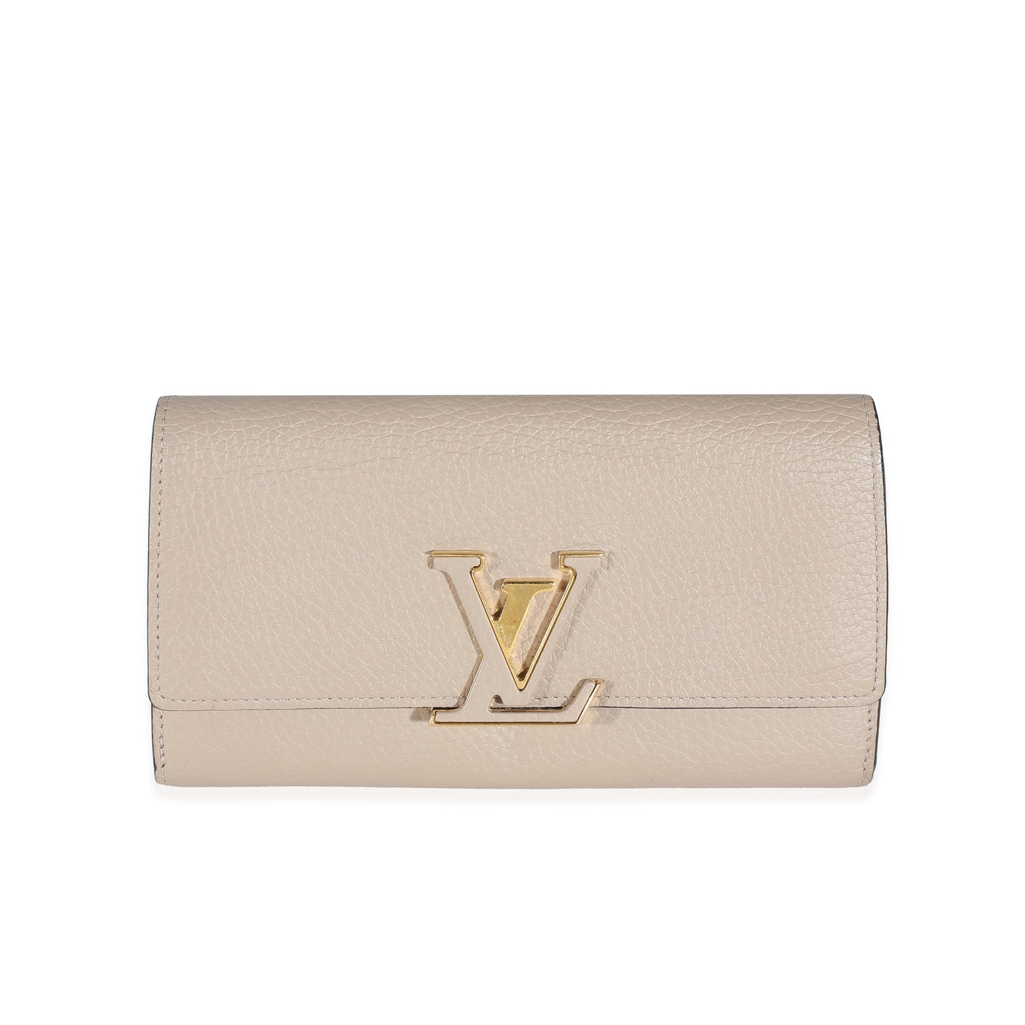 Louis Vuitton Louis Vuitton Pebble Taurillon Capucines Wallet