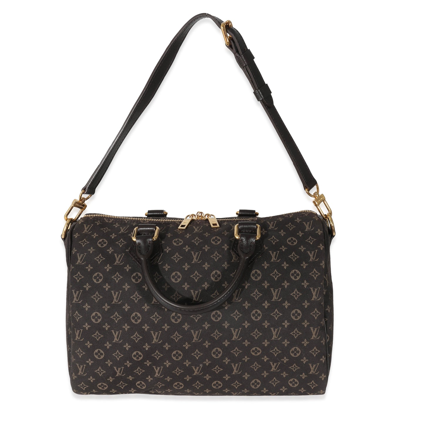 Louis Vuitton Louis Vuitton Brown Monogram Canvas Mini Lin Speedy Bandouliere 30