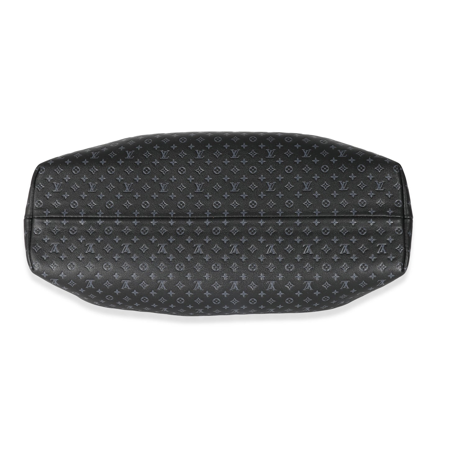 Louis Vuitton Louis Vuitton Black Monogram Embossed Calfskin Nanogram Clutch