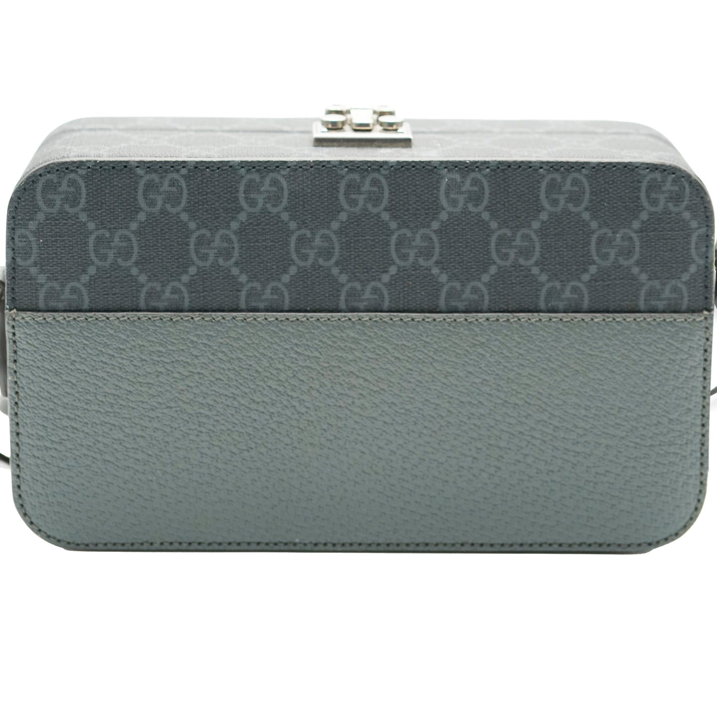 Gucci Grey Calfskin GG Supreme Interlocking G Messenger