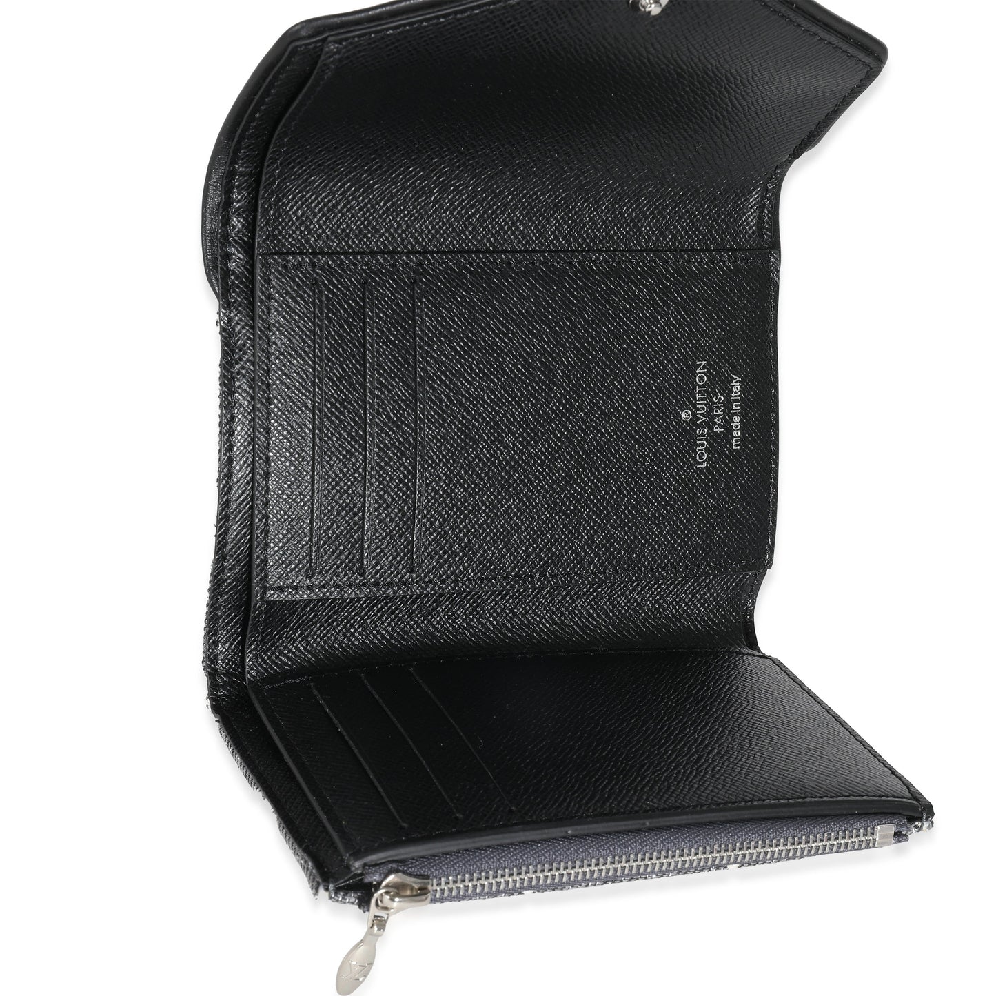 Louis Vuitton Louis Vuitton Black Denim Monogram Jacquard Victorine Wallet