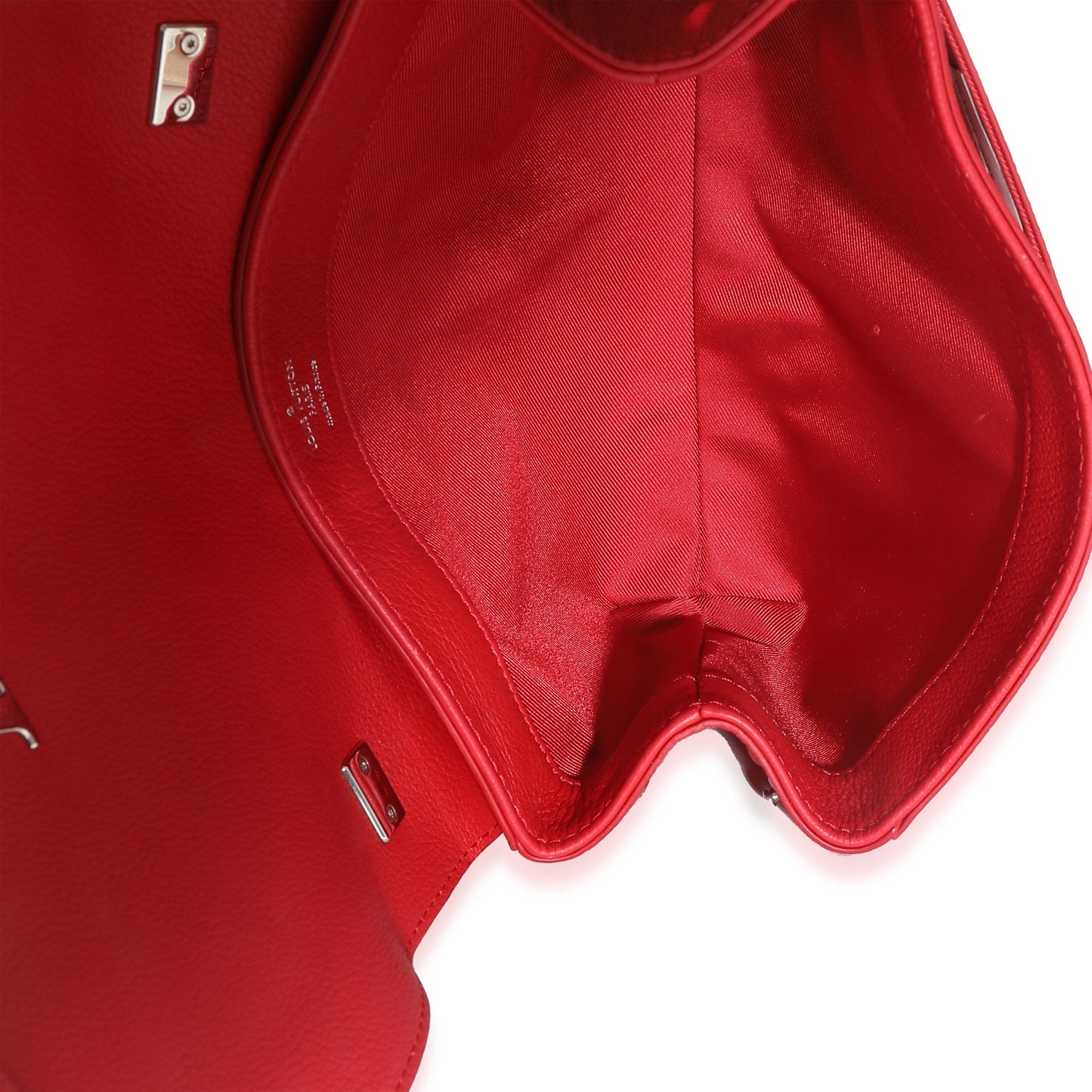 Louis Vuitton Louis Vuitton Rubis Pebbled Leather Lockme II BB