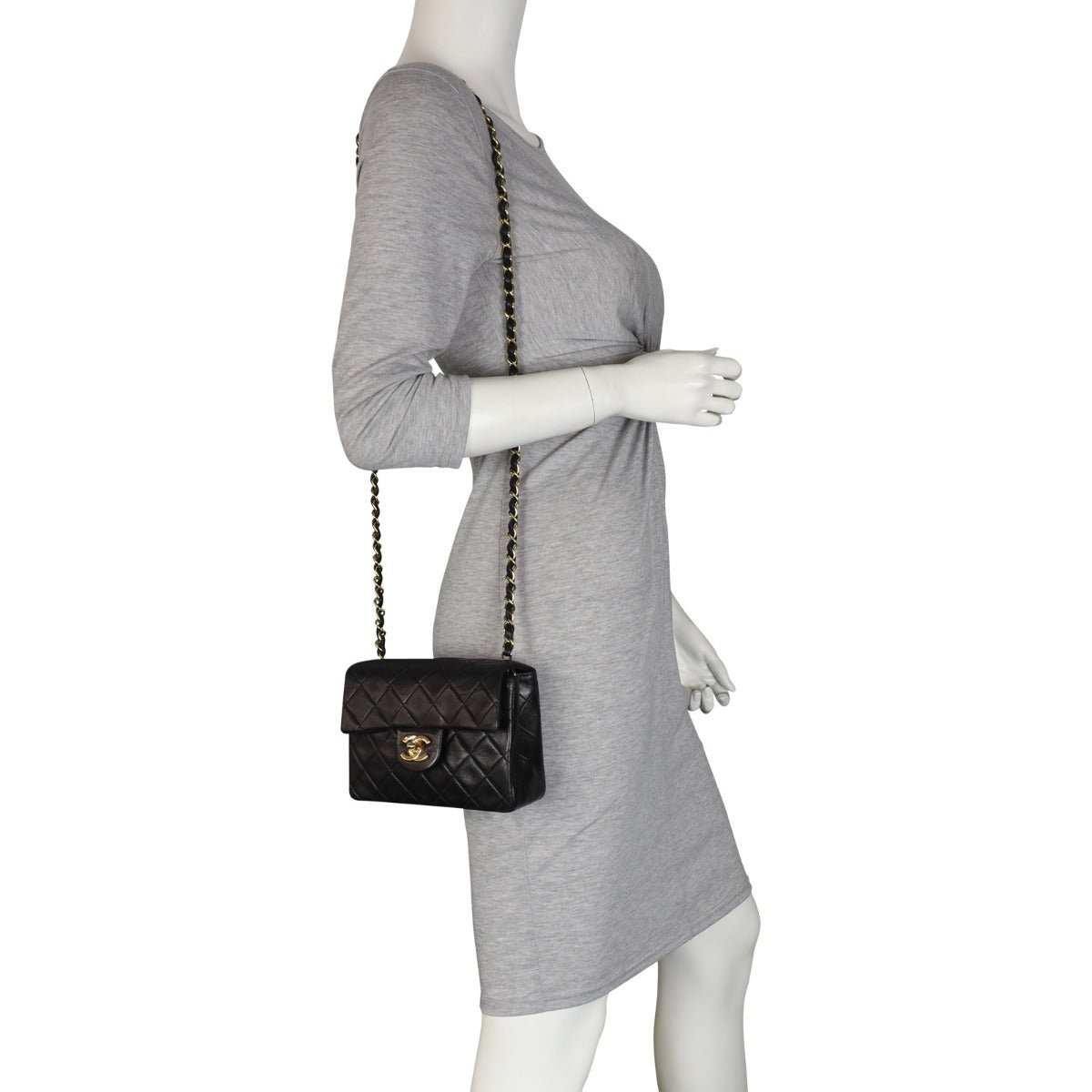 Chanel Classic Flap Mini Square (vintage) | Black Vintage