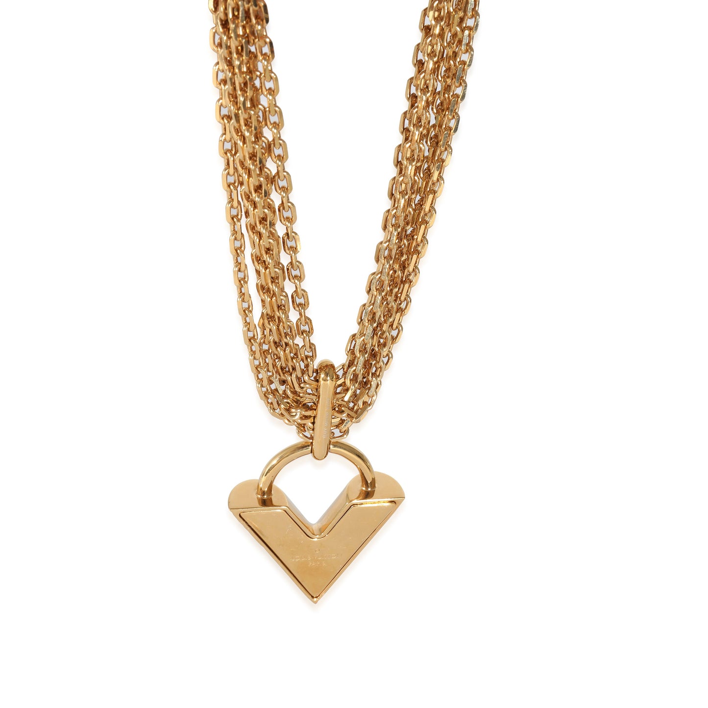 Louis Vuitton Essential V Multi-Strand Necklace inBase Metal