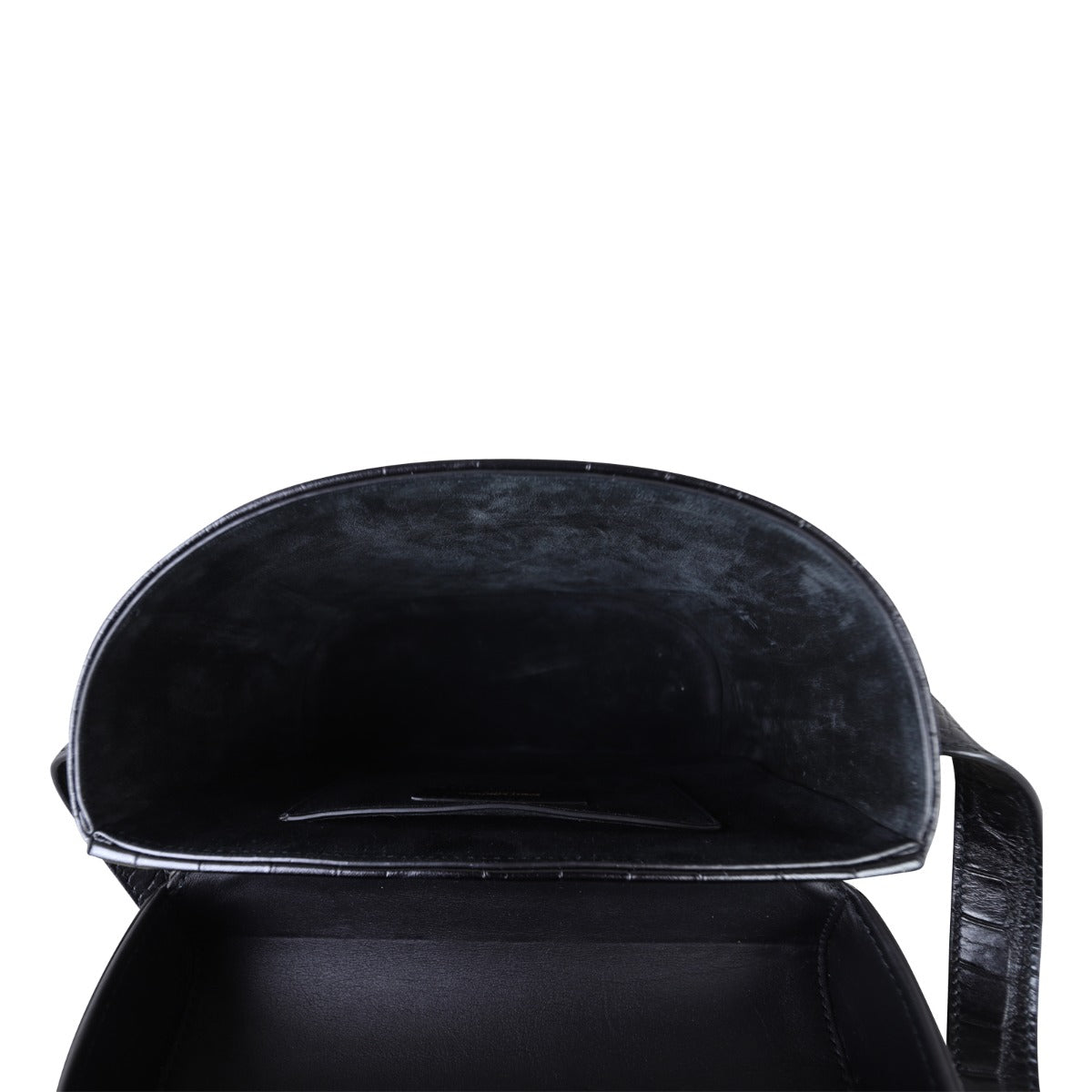 Saint Laurent June Box Bag Croc-Embossed