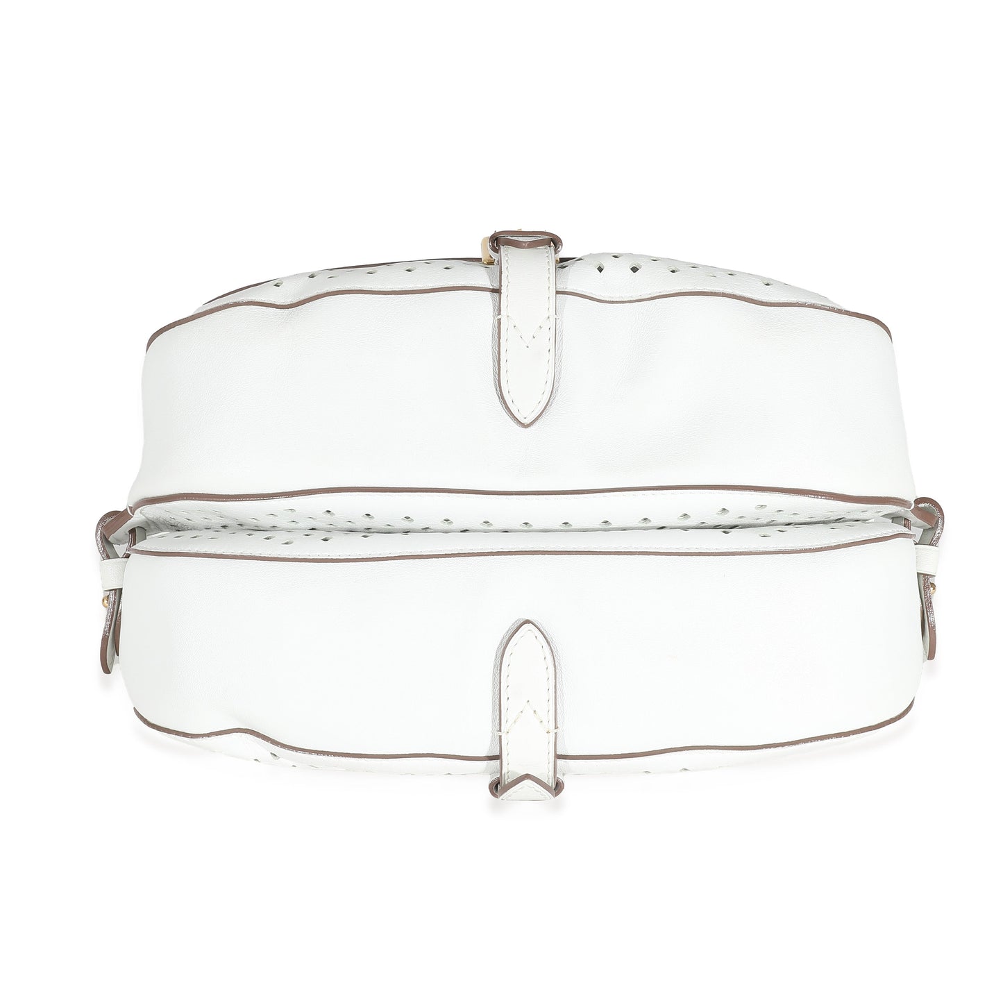Louis Vuitton White Perforated Leather Sofia Coppola Flore Saumur