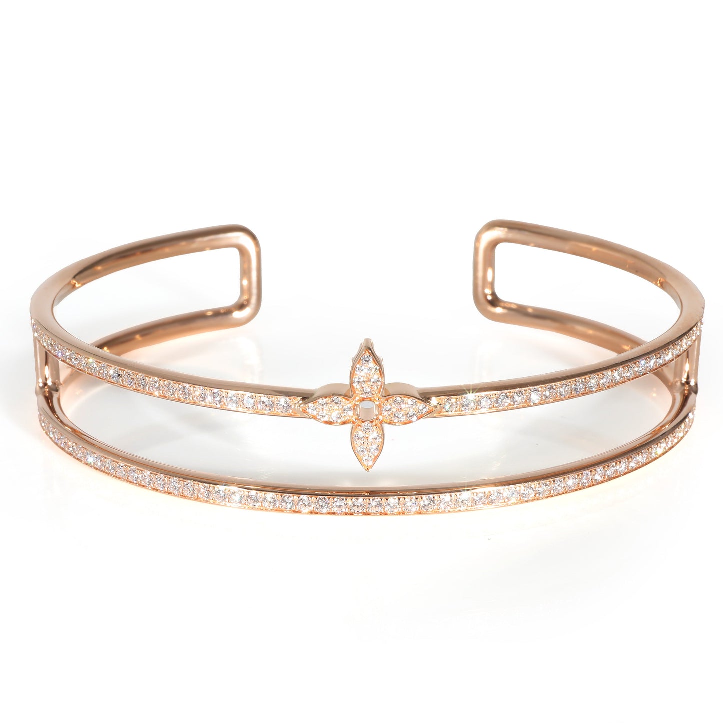 Louis Vuitton  Idylle Blossom Bracelet with Diamonds in 18k Rose Gold 1.17 CTW