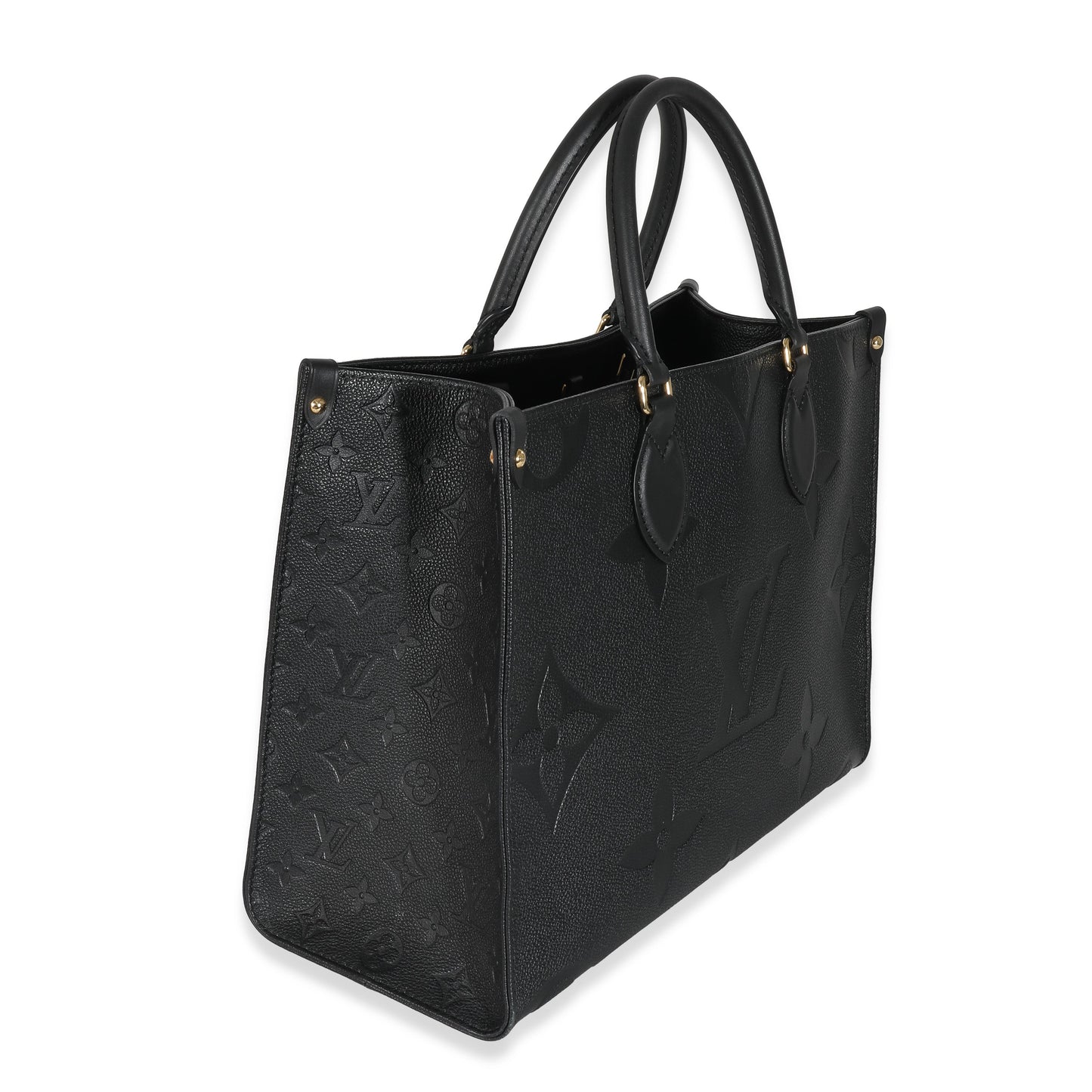 Louis Vuitton  Black Monogram Giant Empreinte Onthego MM