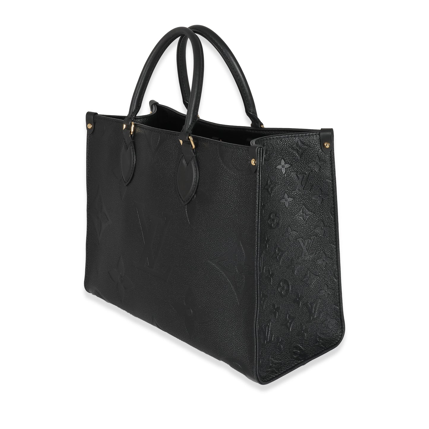 Louis Vuitton  Black Monogram Giant Empreinte Onthego MM