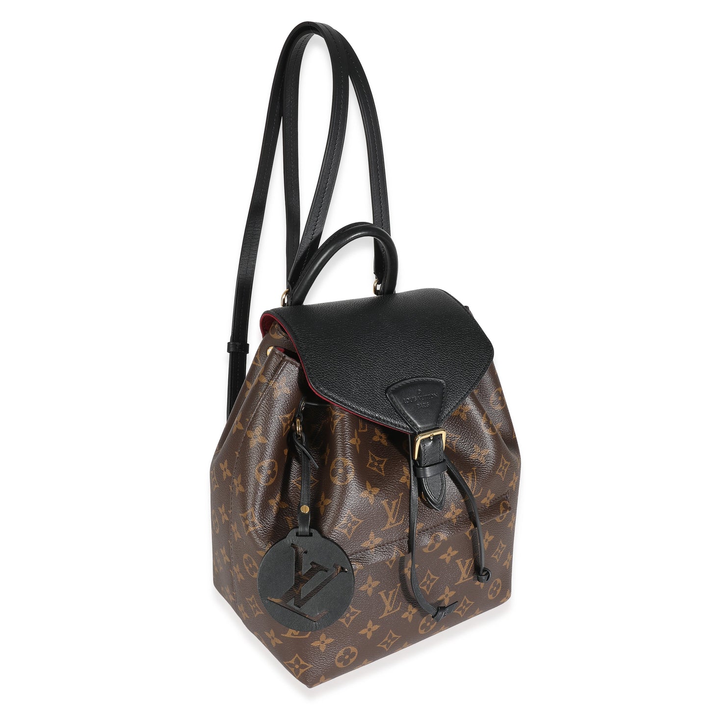Louis Vuitton  Black Monogram Canvas Montsouris Backpack NM