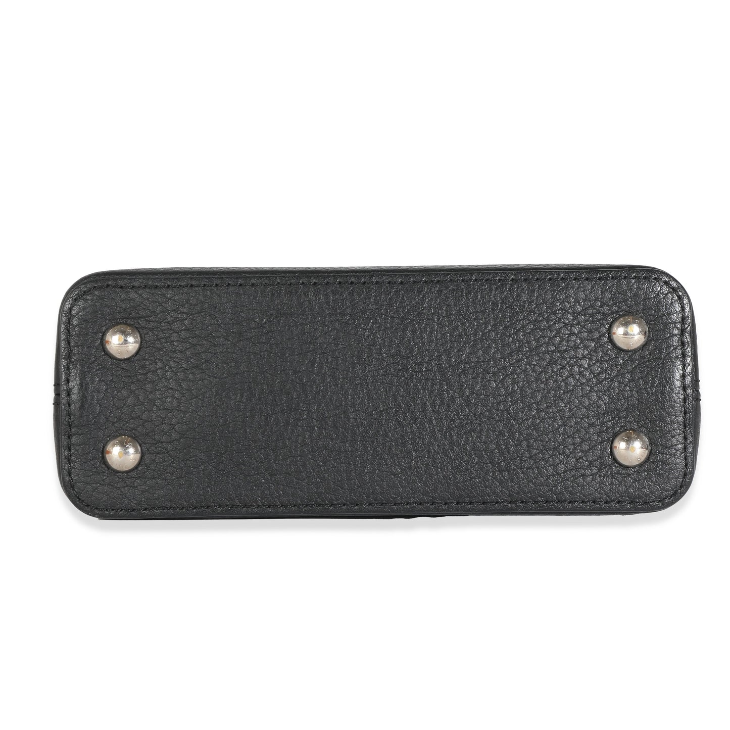 Louis Vuitton  Black Taurillon Pink Python Mini Capucines