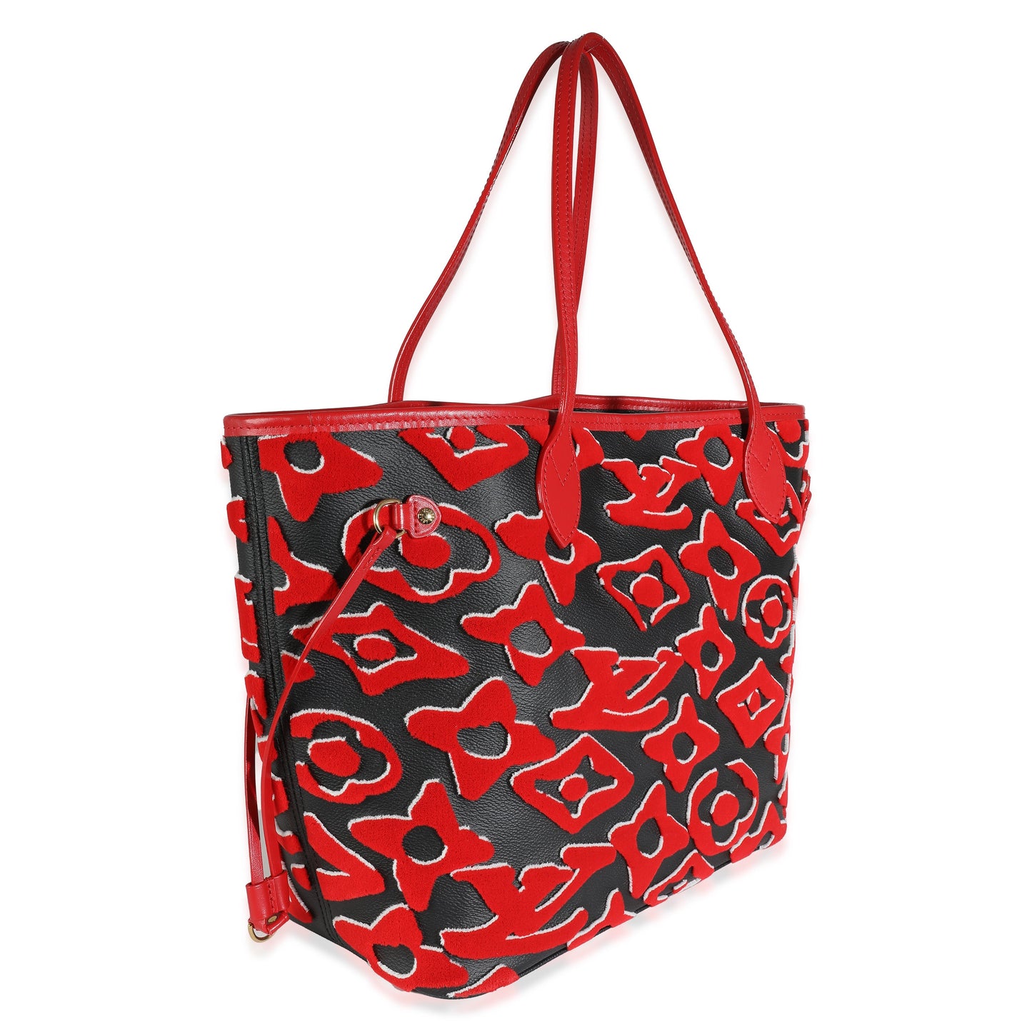 Louis Vuitton x UF Black Red Tufted Monogram Neverfull MM