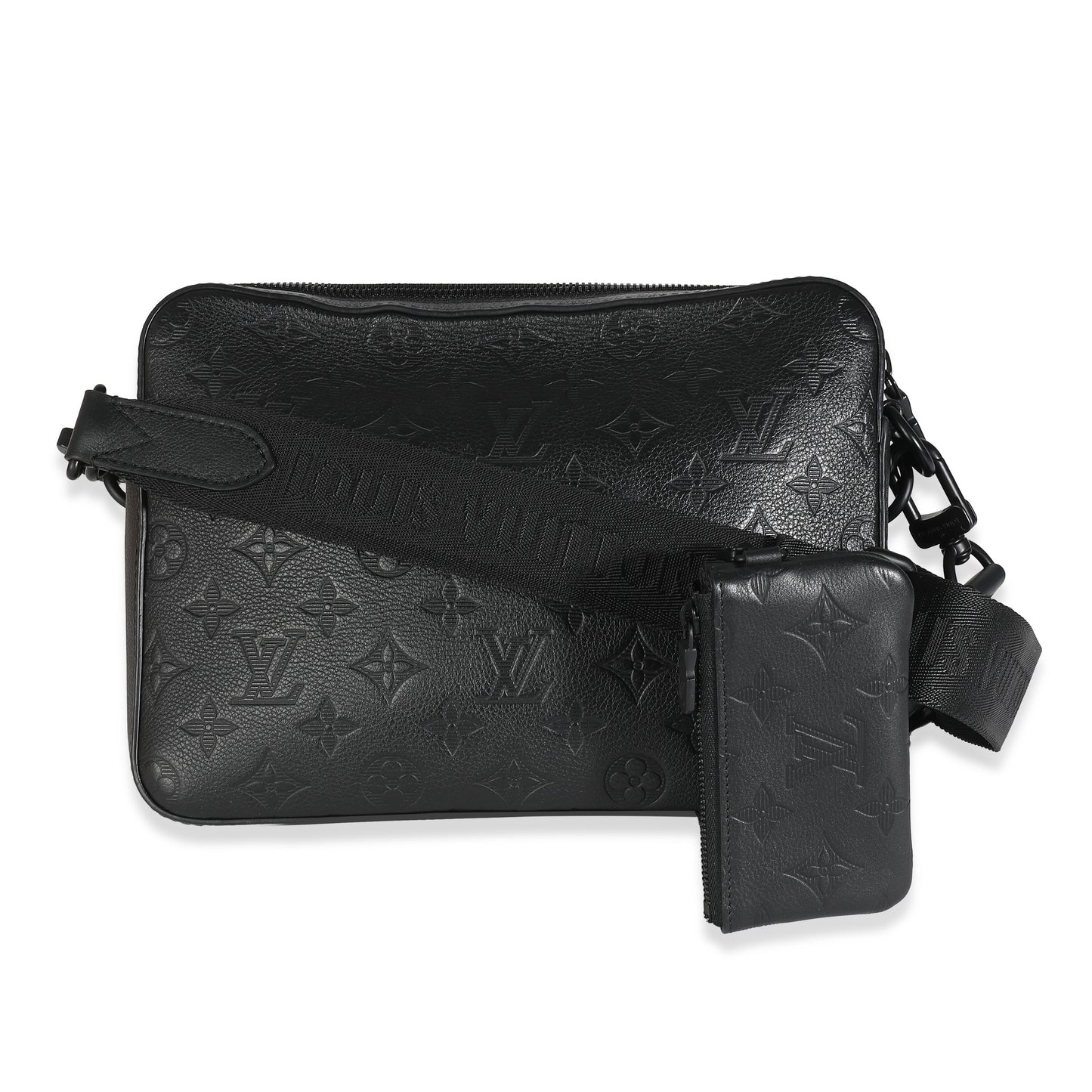 Louis Vuitton  Black Monogram Shadow Duo Messenger