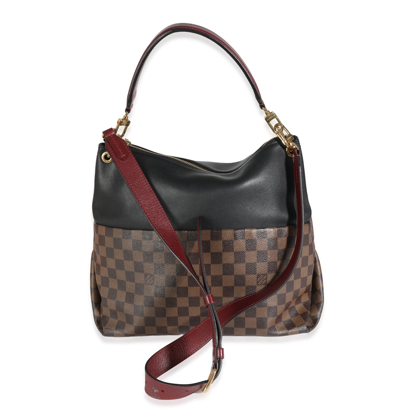 Louis Vuitton  Black Damier Ebene Canvas Maida Hobo