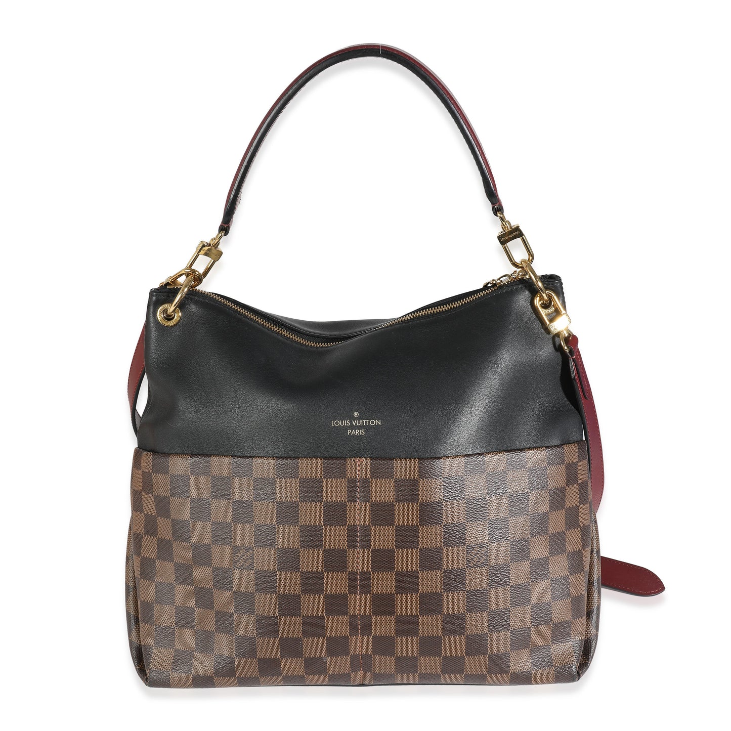 Louis Vuitton  Black Damier Ebene Canvas Maida Hobo