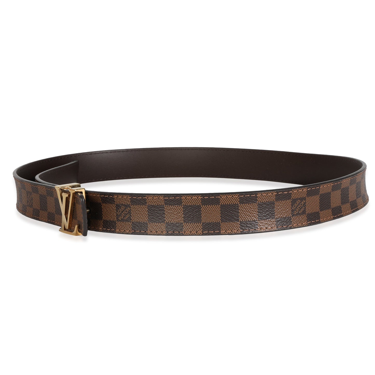 Louis Vuitton  Damier Ebene Canvas 25mmInitiales Belt 80/32