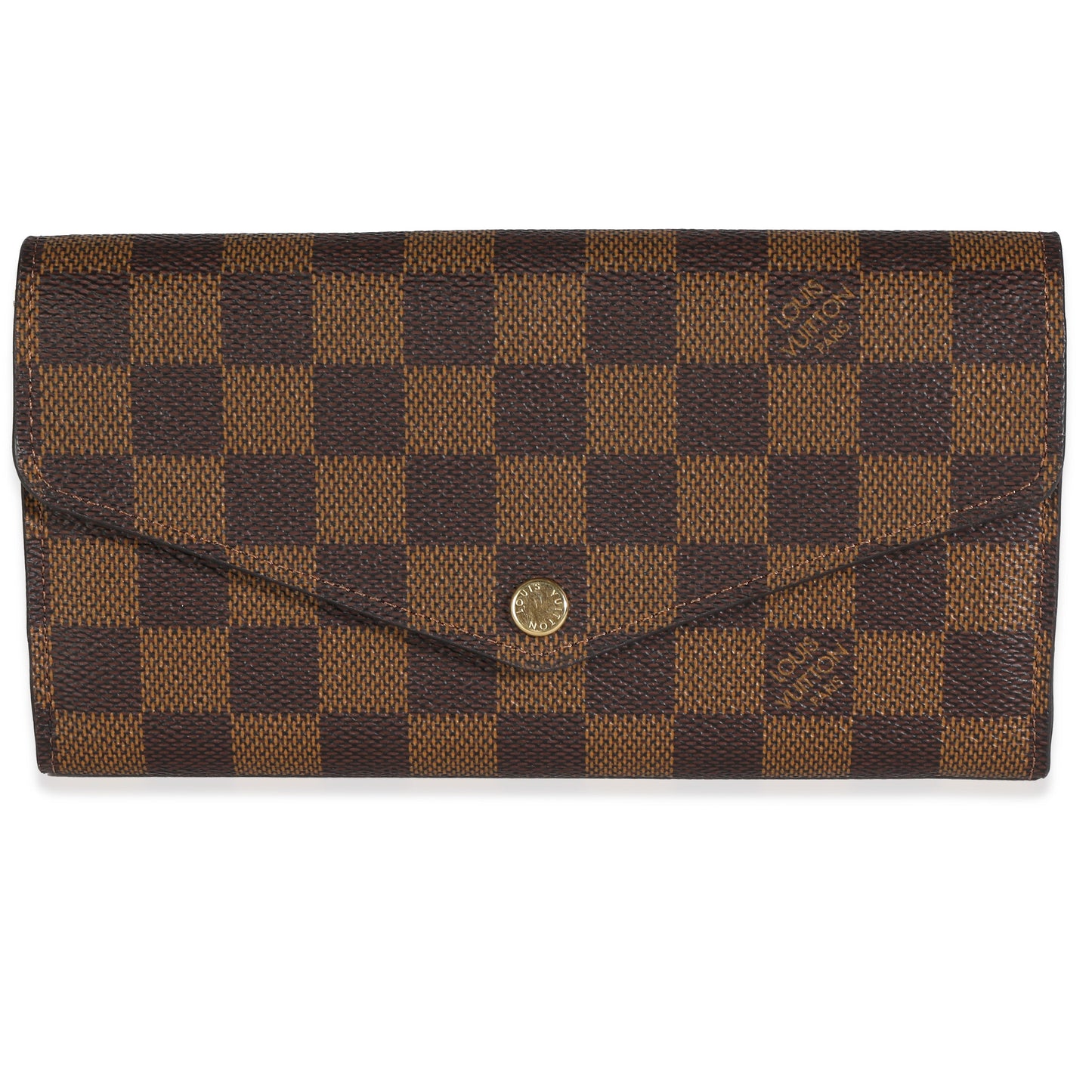 Louis Vuitton  Damier Ebene Canvas Sarah Wallet