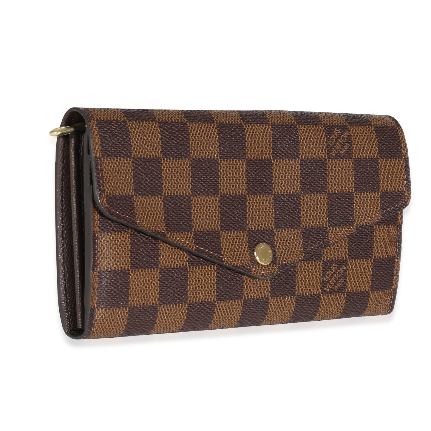 Louis Vuitton  Damier Ebene Canvas Sarah Wallet