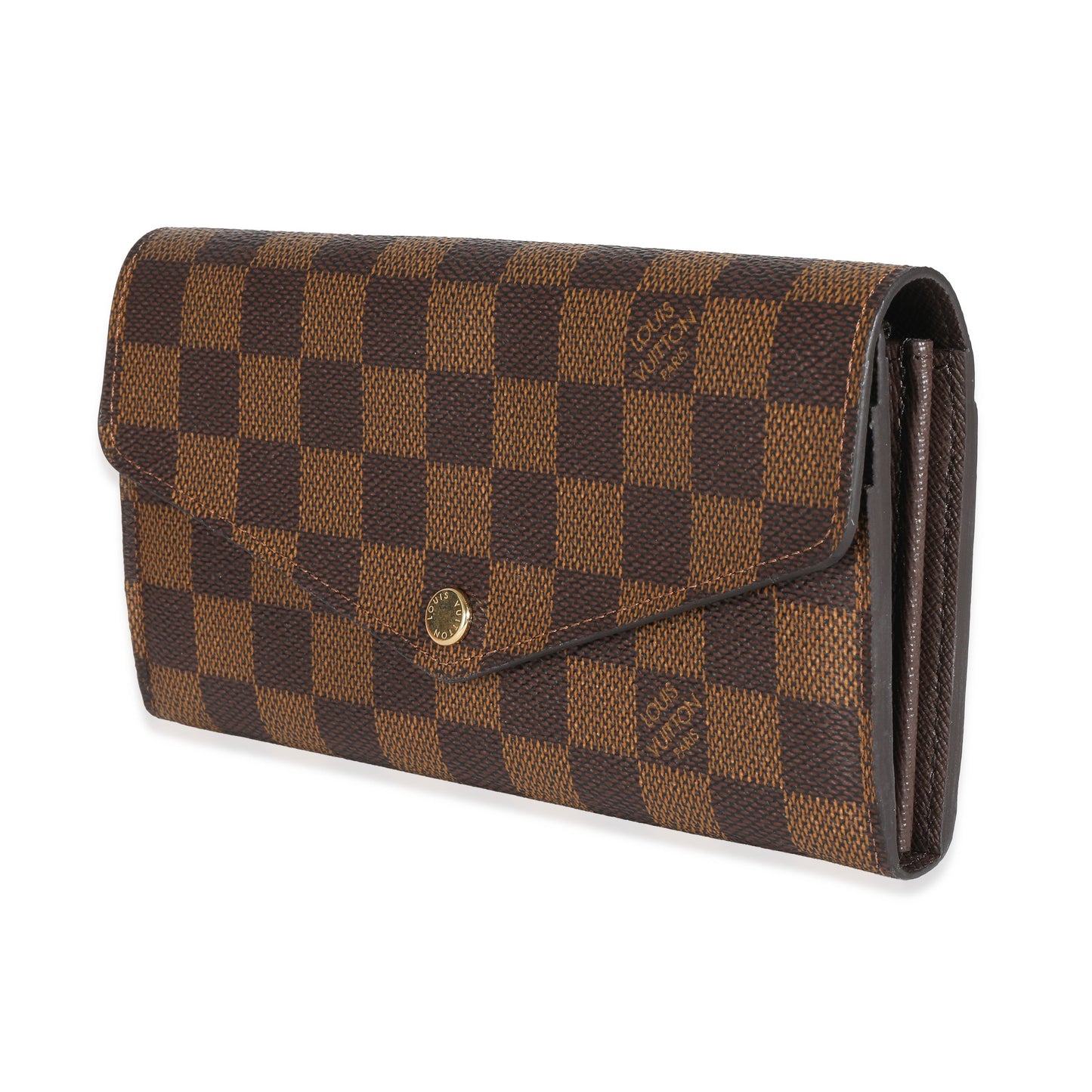 Louis Vuitton  Damier Ebene Canvas Sarah Wallet