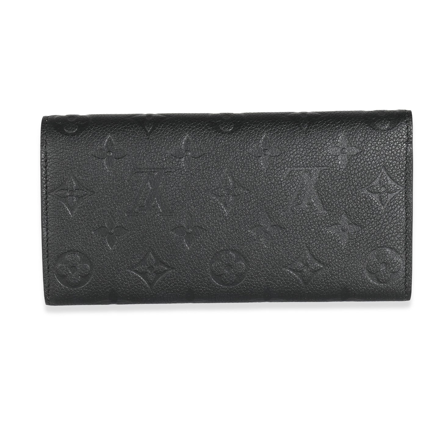 Louis Vuitton  Black Monogram Empreinte Emilie Wallet
