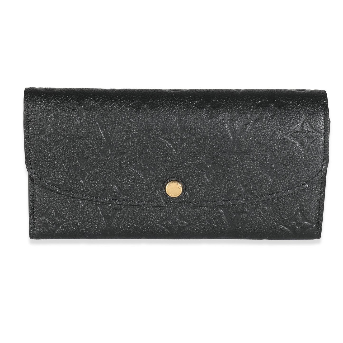 Louis Vuitton  Black Monogram Empreinte Emilie Wallet